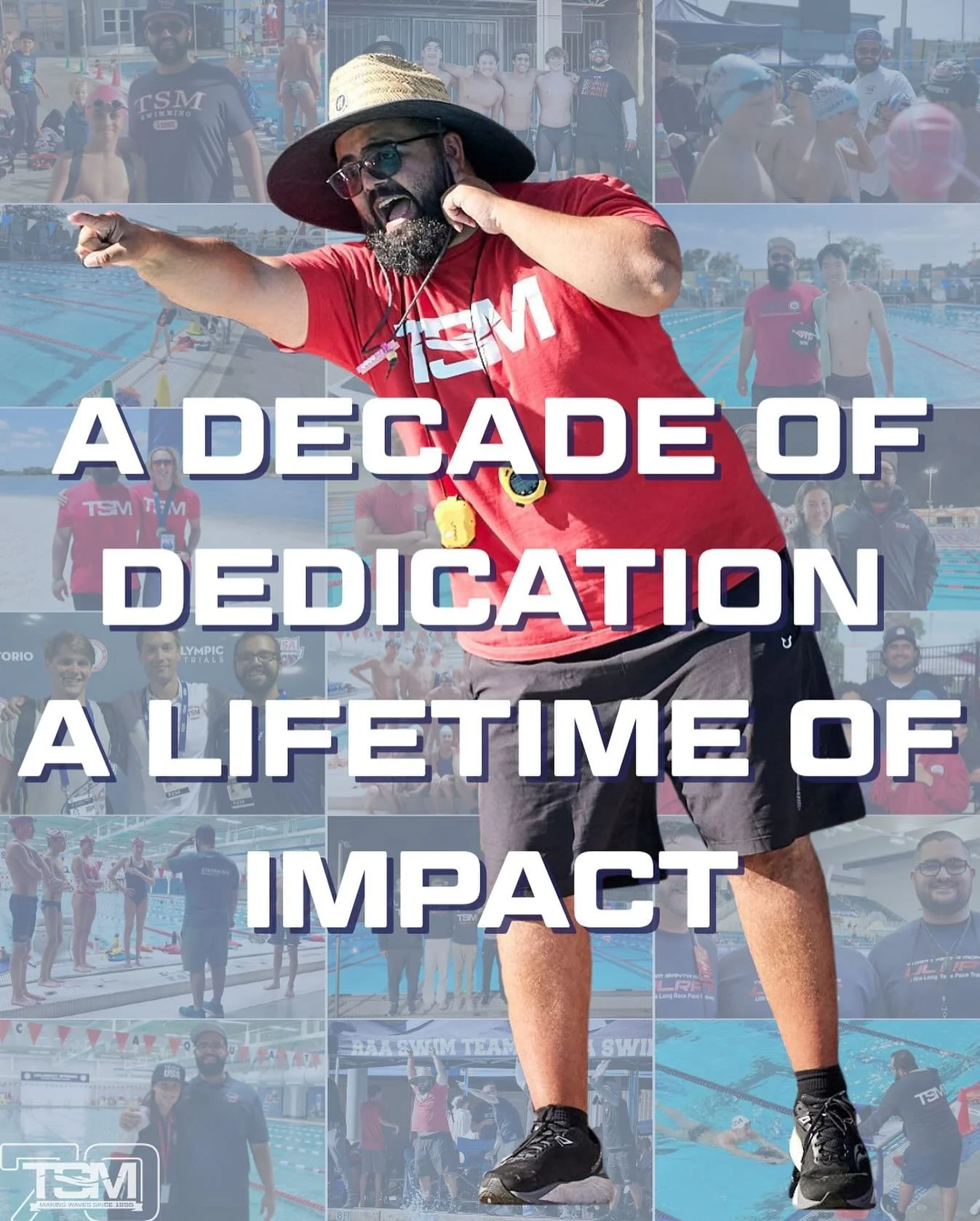 Thank you Coach Mohammad for 10 amazing years with TSM! Your dedication, leadership, and passion have inspired countless swimmers. Here&rsquo;s to the legacy you&rsquo;ve built, the lives you continue to impact, and many more years ahead. 💙🏊&zwj;♂️