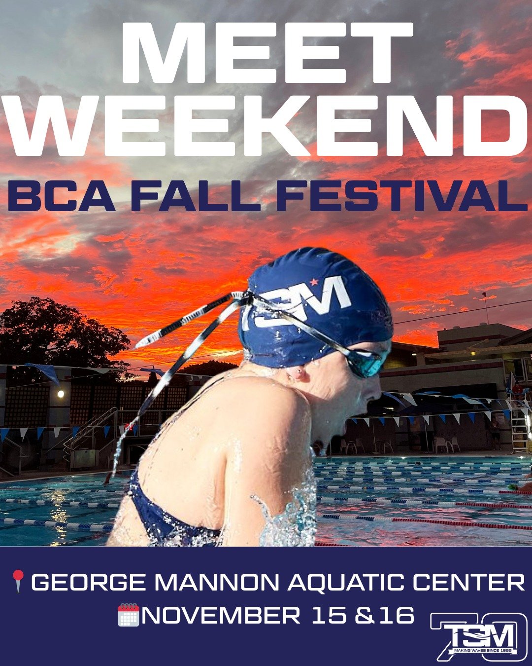Fall Festival Meet Weekend 🍂🏊&zwj;♀️
Ready for fast swims, good vibes, and all the hard work paying off. Let&rsquo;s go TSM! 💛🧡 #SoCalSwim #SwimTeam #SantaMonica #YouthSwimming #TSM70