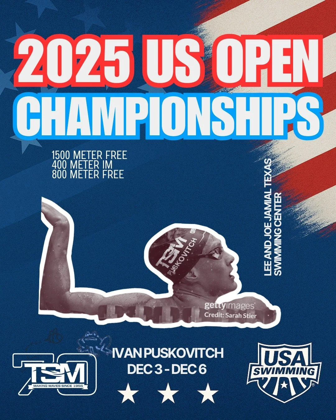 Cheering loud for Ivan Puskovitch as he takes on the US Open Championships this week! 🏊&zwj;♂️💙
Your dedication inspires our entire TSM family &mdash; we&rsquo;re behind you every stroke.
#TSMAquatics #TSMPride #USOpen #USASwimming #SantaMonica