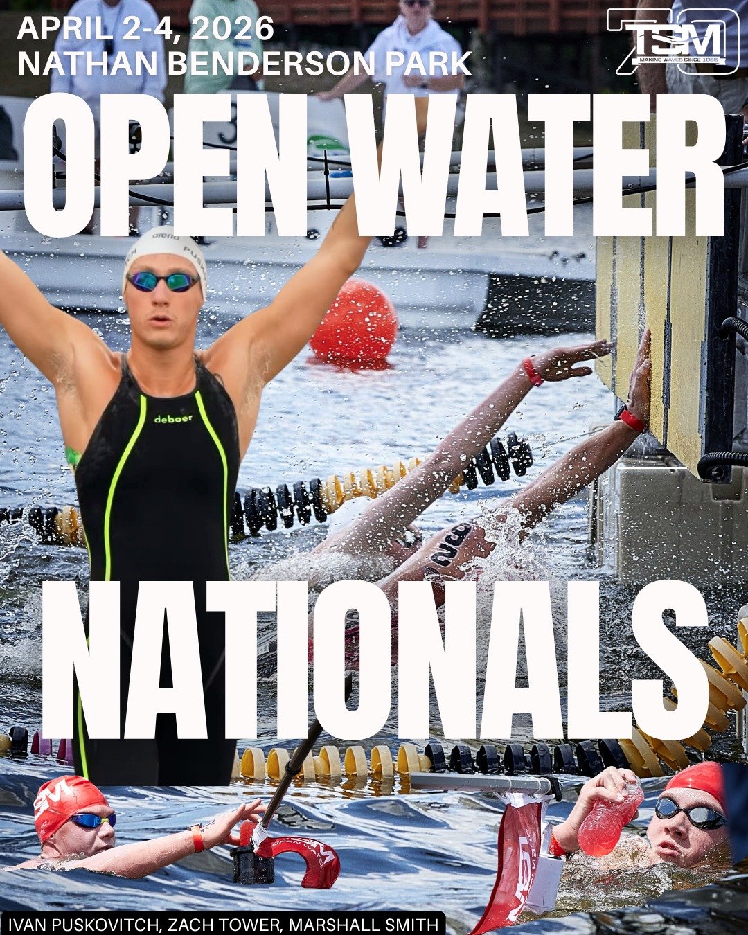 TSM is in Sarasota for Open Water Nationals, ready to take on the best in the country 🌊

Proud of the work this group has put in to earn this moment &mdash; now it&rsquo;s time to step up and compete.
Cheer on Ivan, Marshall, and Zach as they repres