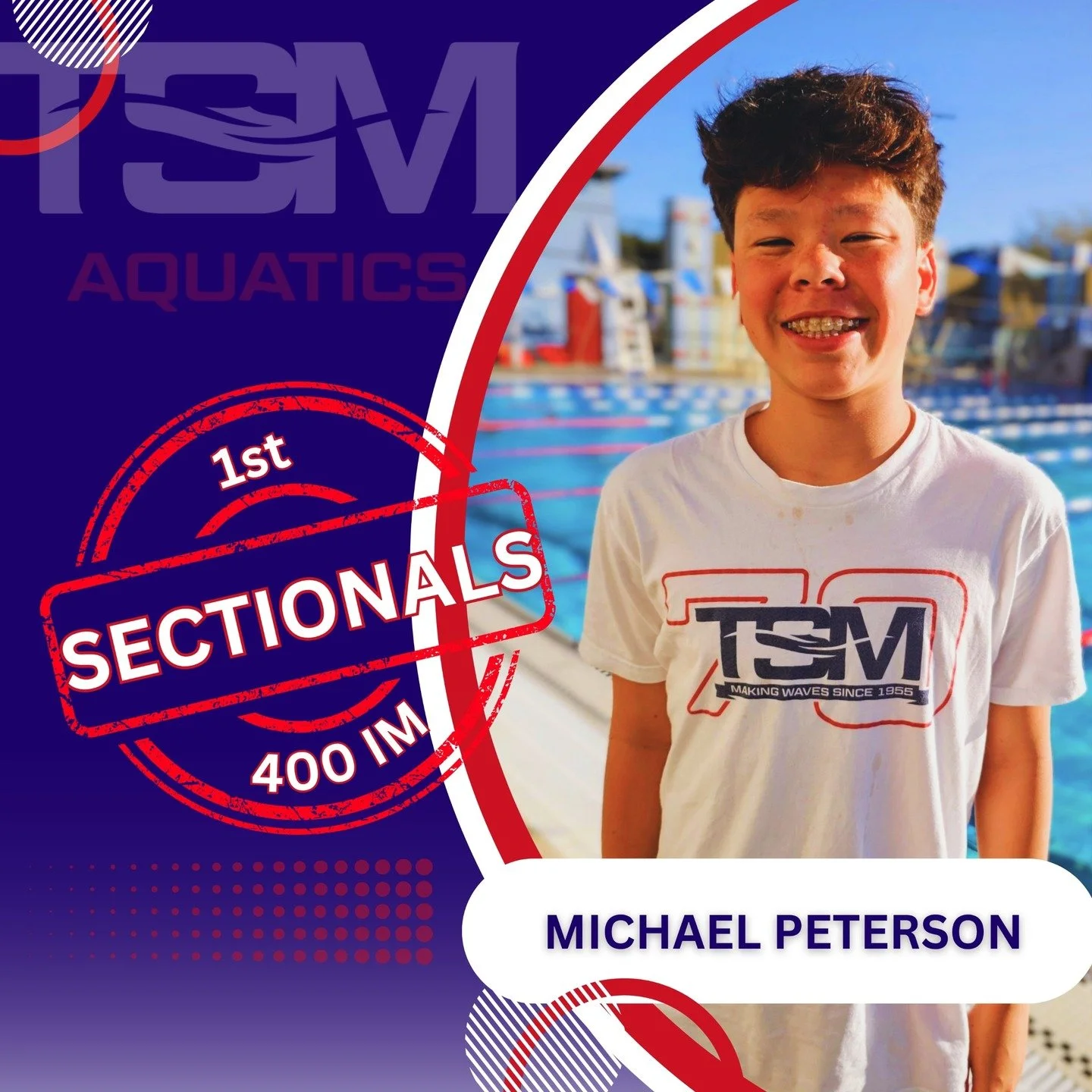 Congrats to Michael Peterson on hitting his first Sectionals cut in the 400 IM! 🔥

This didn&rsquo;t happen overnight &mdash; it&rsquo;s the result of showing up every day, putting in the work, and trusting the process even when it&rsquo;s hard. Tha