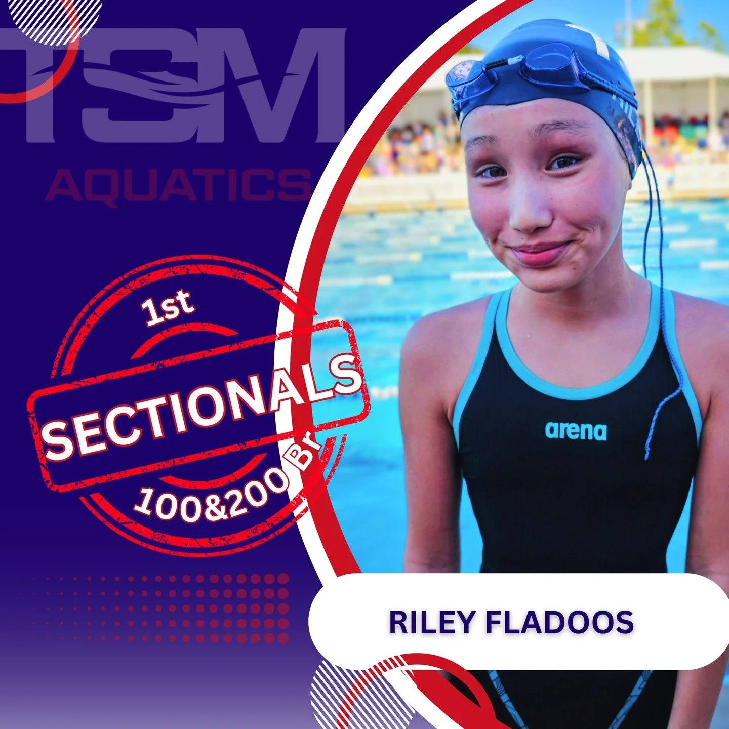 Huge congrats to Riley Fladoos on earning her Sectionals cuts in the 100 &amp; 200 Breaststroke! 💥

Riley has been putting in the work, trusting the process, and it&rsquo;s all coming together in a big way.

We're so proud of you, Riley, you're just