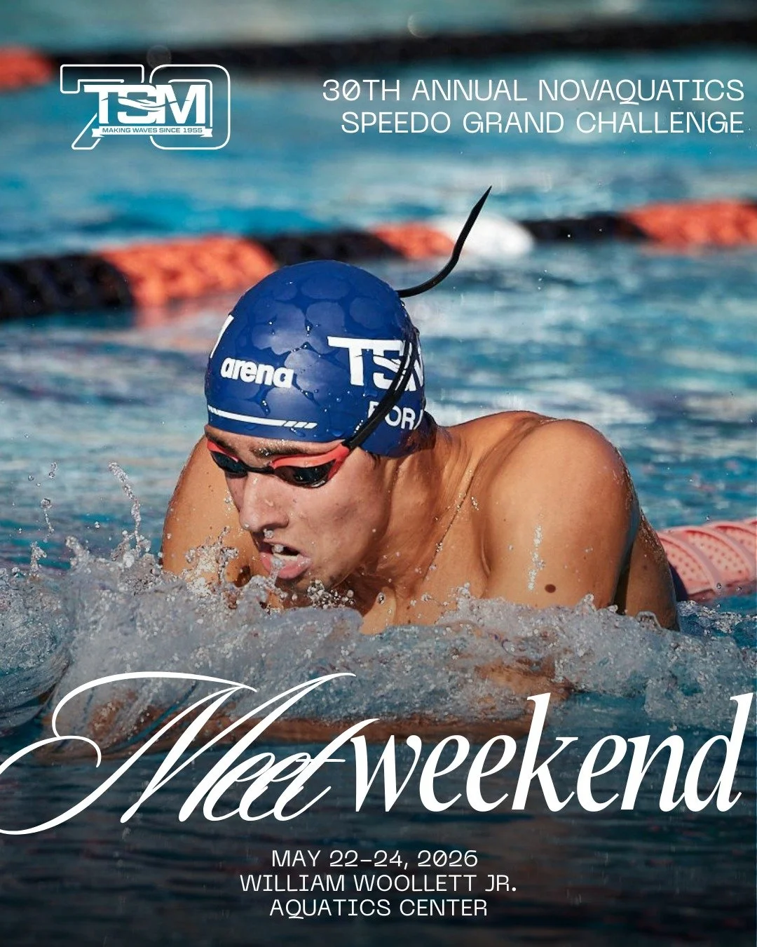 TSM takes on the 30th Annual Novaquatics Speedo Grand Challenge this weekend 🔥

Time to race fast and compete hard 💪🏊&zwj;♂️

#TSM70 #TSMAquatics #SpeedoGrandChallenge #Novaquatics #SoCalSwimming #SwimFast #SwimMeetWeekend #TeamTSM