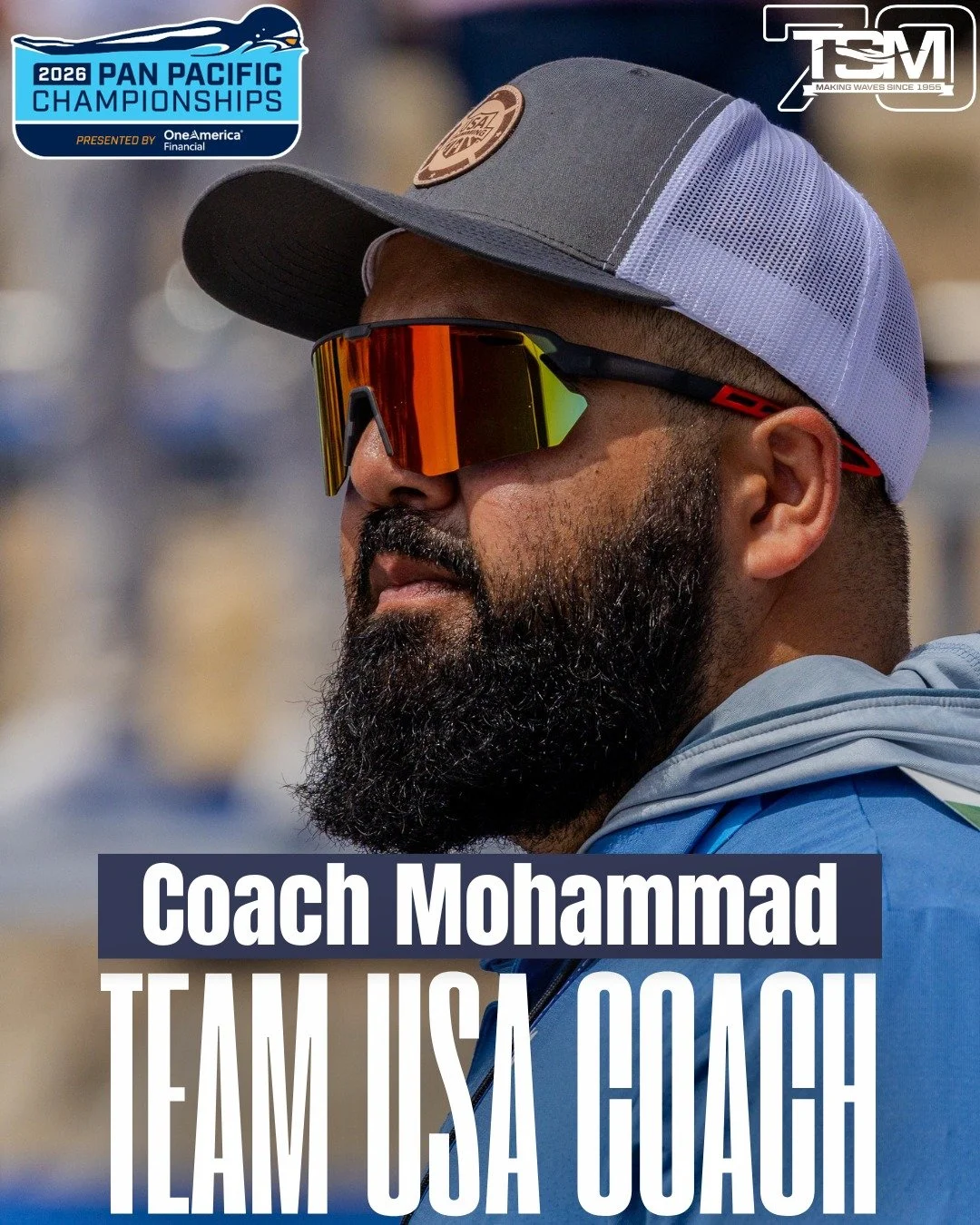 Big news for Team USA and TSM Aquatics! 🇺🇸🌊

The coaching staff for the 2026 Pan Pacific Championships has officially been announced, and we're thrilled to share that TSM's very own Head Coach Mohammad Khadembashi has been named to the Team USA co