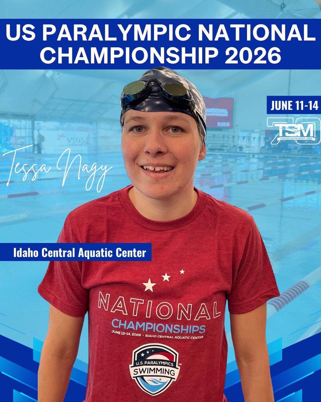 🇺🇸🔥 Tessa Nagy is ready for the 2026 U.S. Paralympic National Championships!

We're so proud of all the hard work that's brought her here and can't wait to cheer her on. Go Tessa! 🏊&zwj;♀️💙❤️

#GoTSM