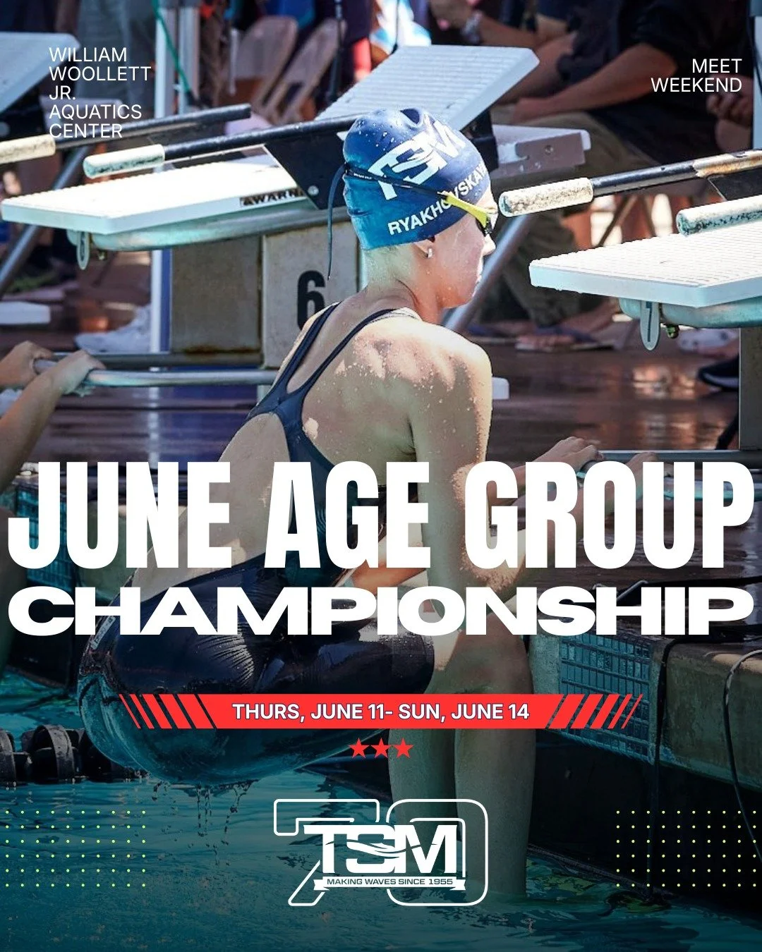 🚨 It's Championship Time! 🚨

The June Age Group Championships are here! 🏆🔥 Our swimmers are ready to put months of hard work, dedication, and determination on display. 💪🏊&zwj;♀️🏊&zwj;♂️

It's time to race fast ⚡, chase best times ⏱️, and show 