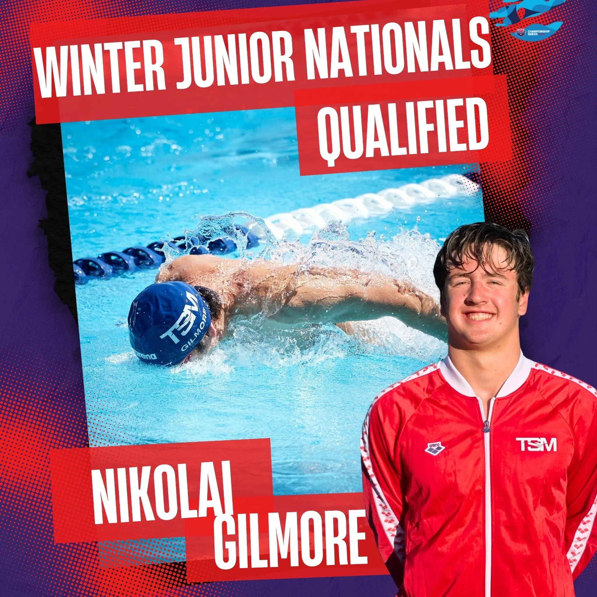 🚨 Winter Juniors bound! 🦋Congratulations to Nikolai on earning his Speedo Winter Junior Championships cut in the 100 Fly! A well-deserved accomplishment, and we're excited to see what's next. Way to go! 💙❤️

#TeamTSM #WinterJuniors #100Fly #Compet