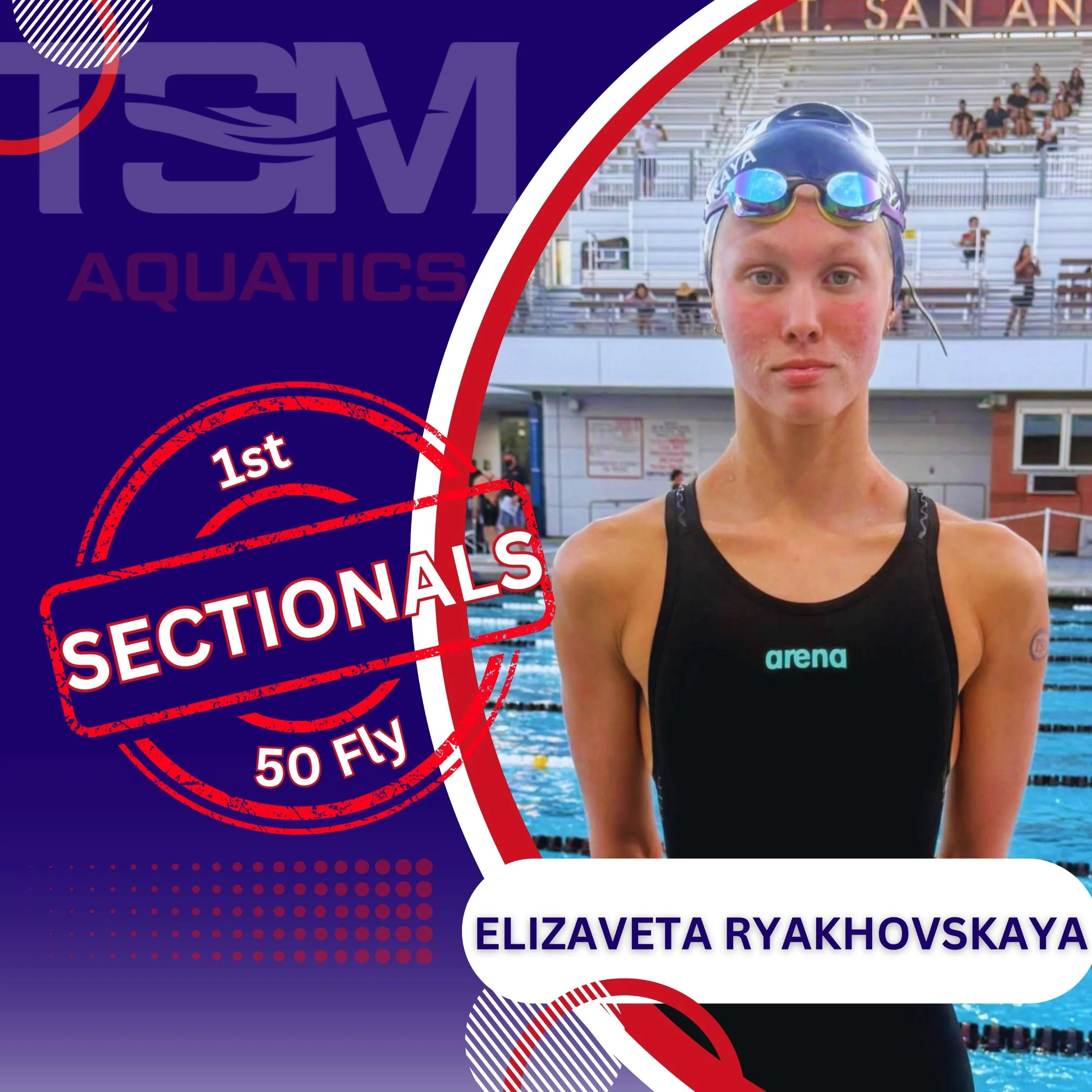 Sectionals bound! 🦋

Congratulations to Elizaveta on earning her Sectionals cut in the 50 Fly! A great milestone and well deserved. Keep up the great work! 💙❤️

#TeamTSM #Sectionals #SwimFast #50Fly #USASwimming #TSMAquatics