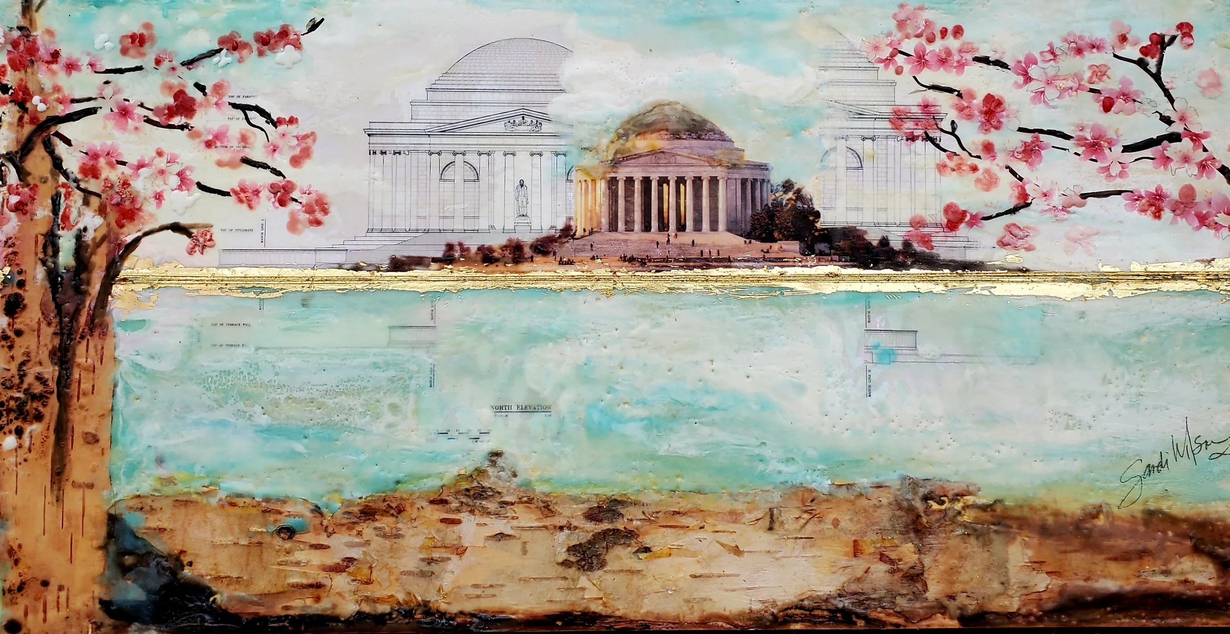 Jefferson Memorial by Sandi Wilson