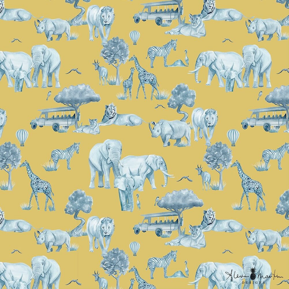 ✨COASTAL SAFARI TOILE✨

It was so hard to decide which colorway to show first here because I love every color in the palette so much (swipe to see them all) and I love every piece of this collection as I continue working on it! 

Inspired by the Masa