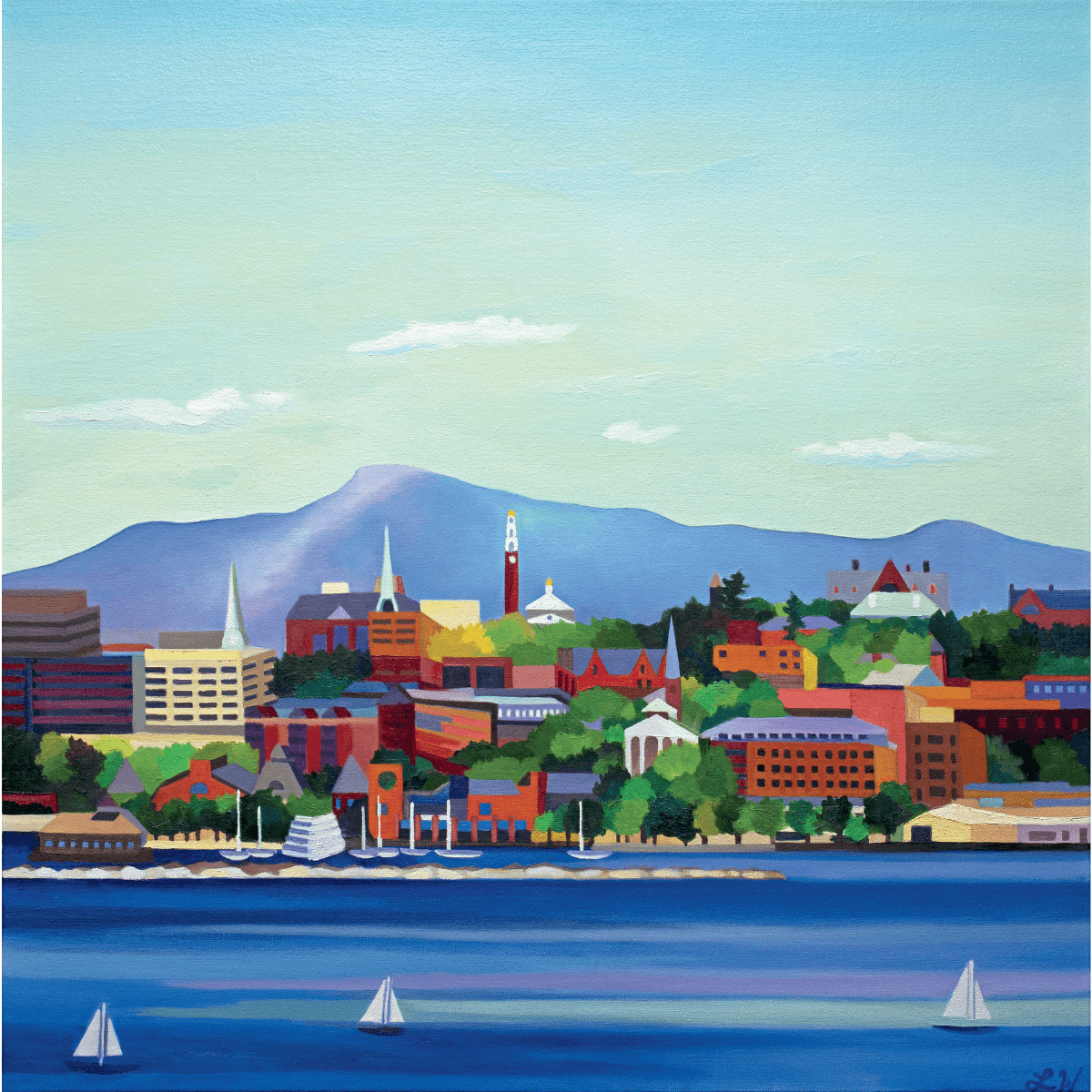 Burlington Summer 32" x 32" for a dining room