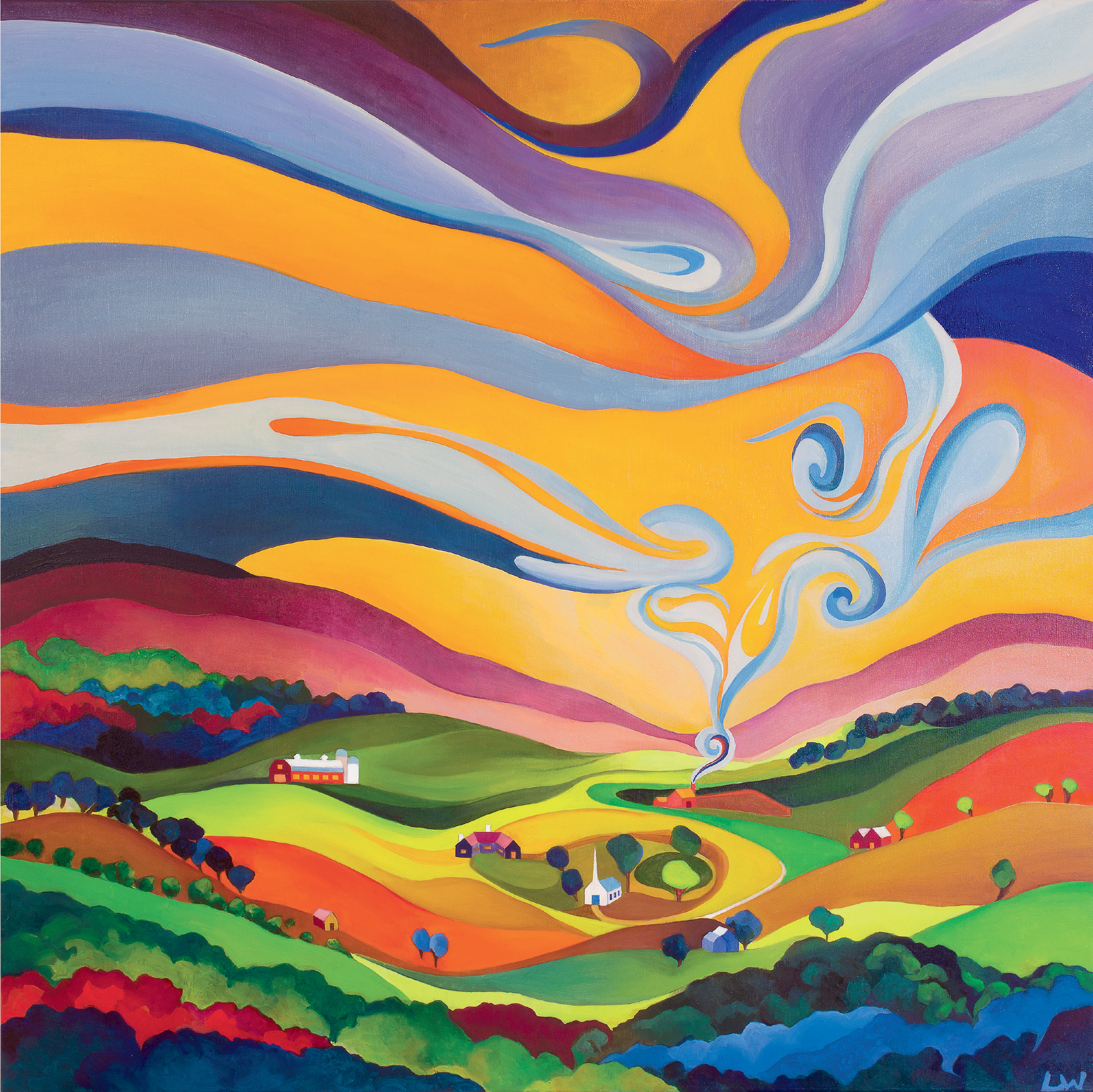 "Big Dream Under the Hill" 5ft x 5 ft. for private home n Portland, ME