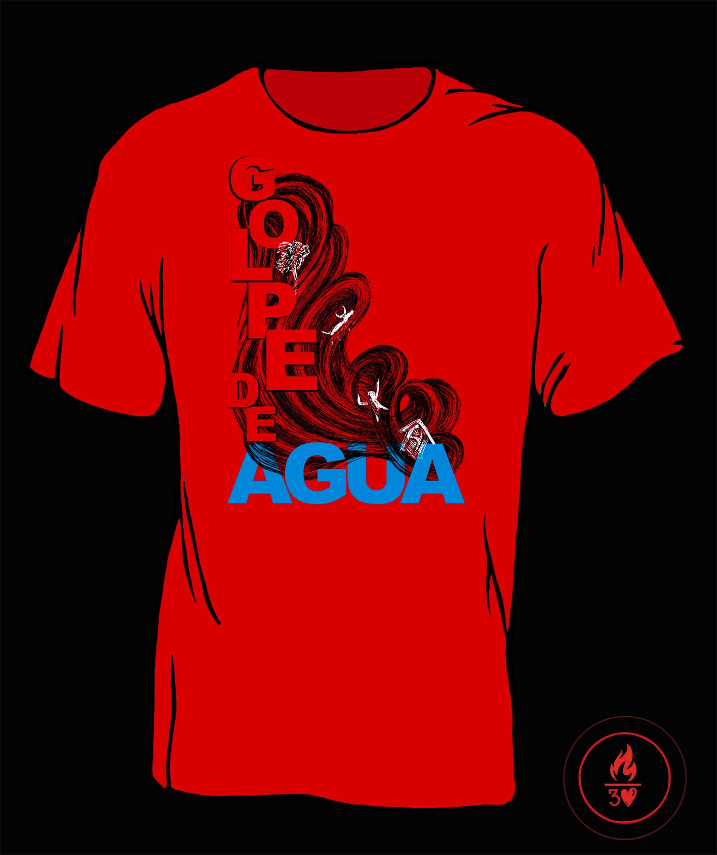 Camiseta Golpe de Agua