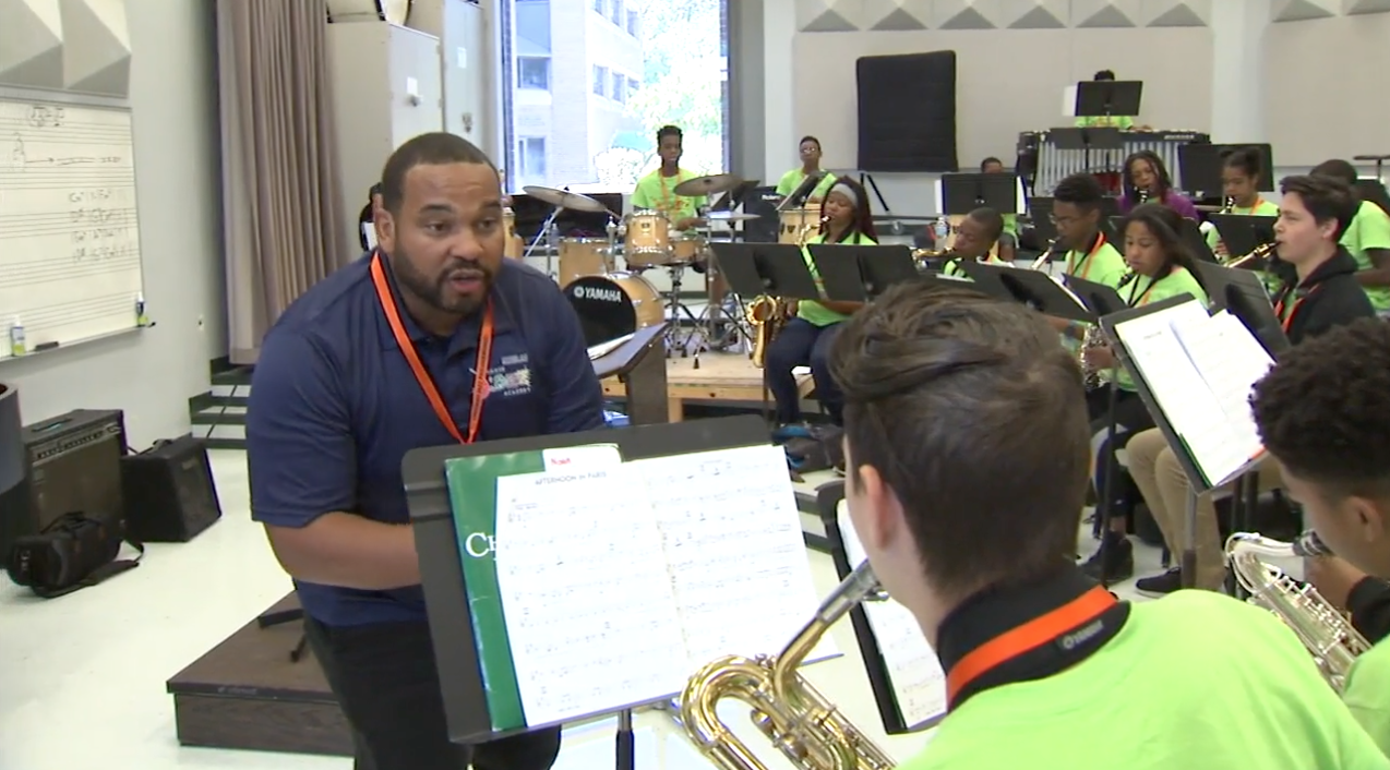 ABC 7 Chicago - Chicago Jazz Philharmonic Youth Camp inspires children to reach for success