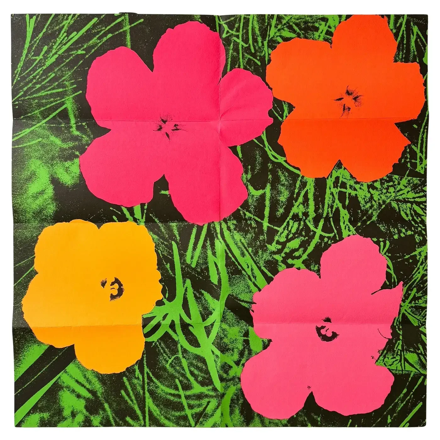 Andy Warhol Flowers (Castelli Gallery Mailer, 1964)