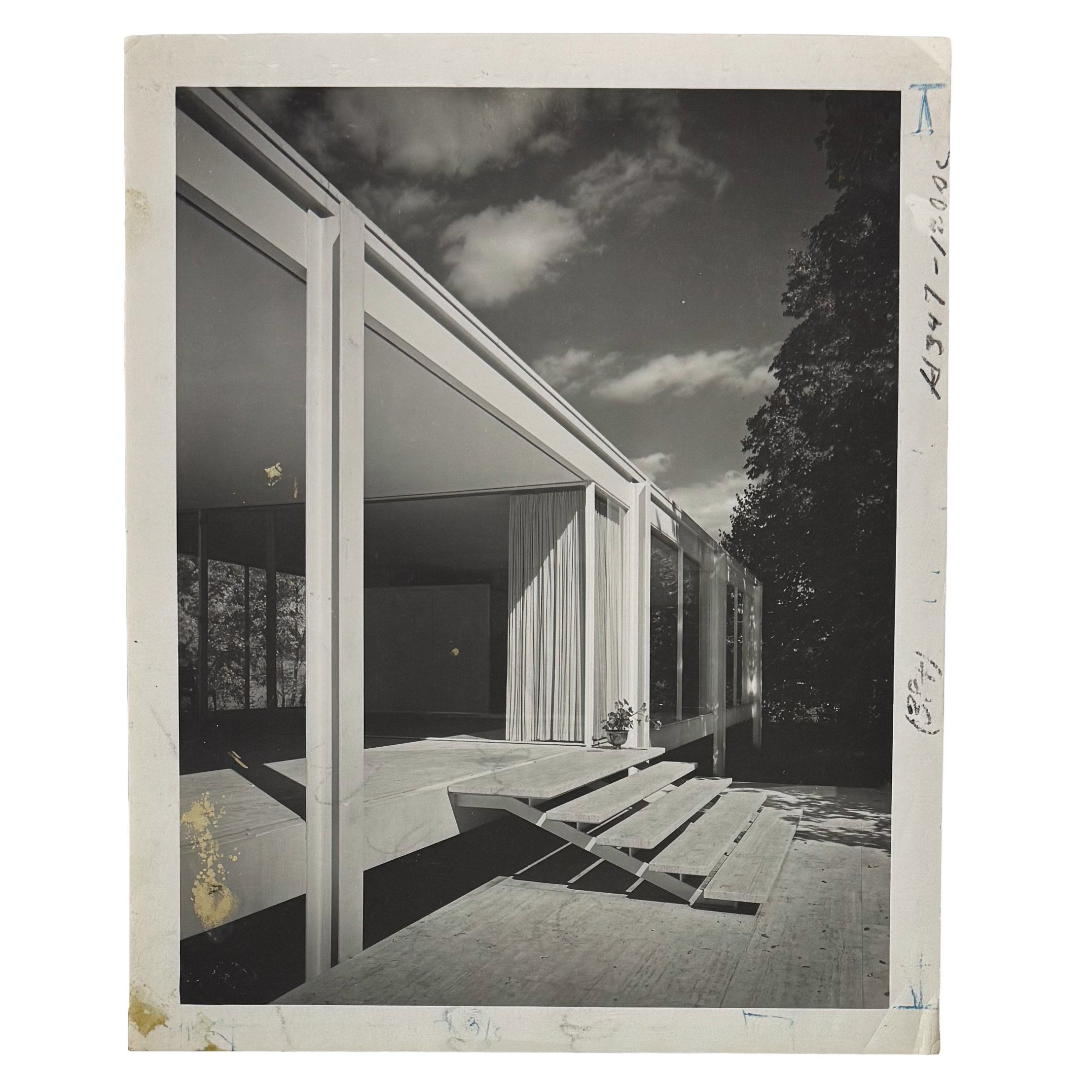 Farnsworth House: Original Vintage Architectural Photograph--Cover of Architectural Forum, October 1951