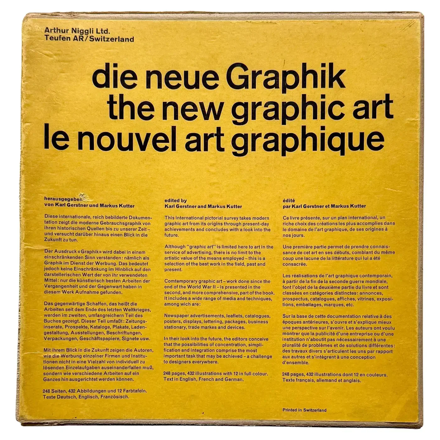 Die Neue Graphik/The New Graphic Art/Le Nouvel Art Graphique