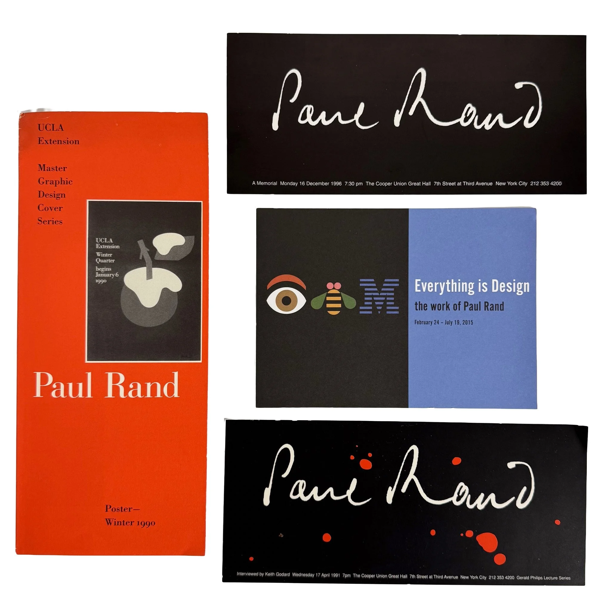 Paul Rand Ephemera (4 items)