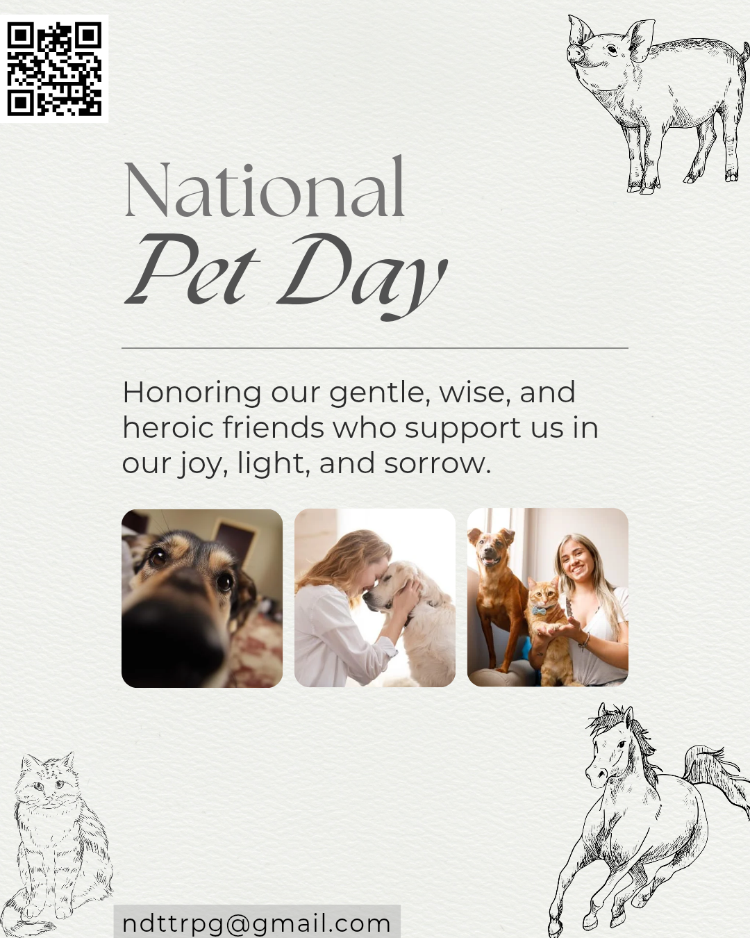 Our Confidants and Courage- National Pet Day