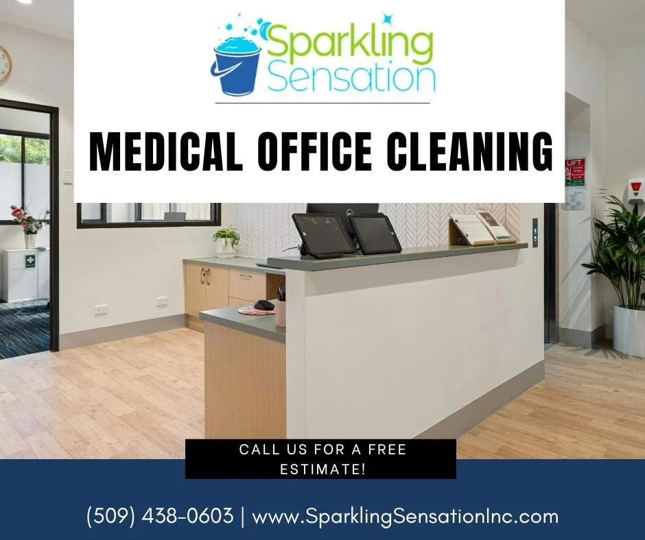 Sparkling Sensation, Inc. has been cleaning our local medical offices and facilities for over thirty years! We know how to get your space cleaned and sanitized so everyone can feel safe in any medical environment. Give us a call today!
www.SparklingS