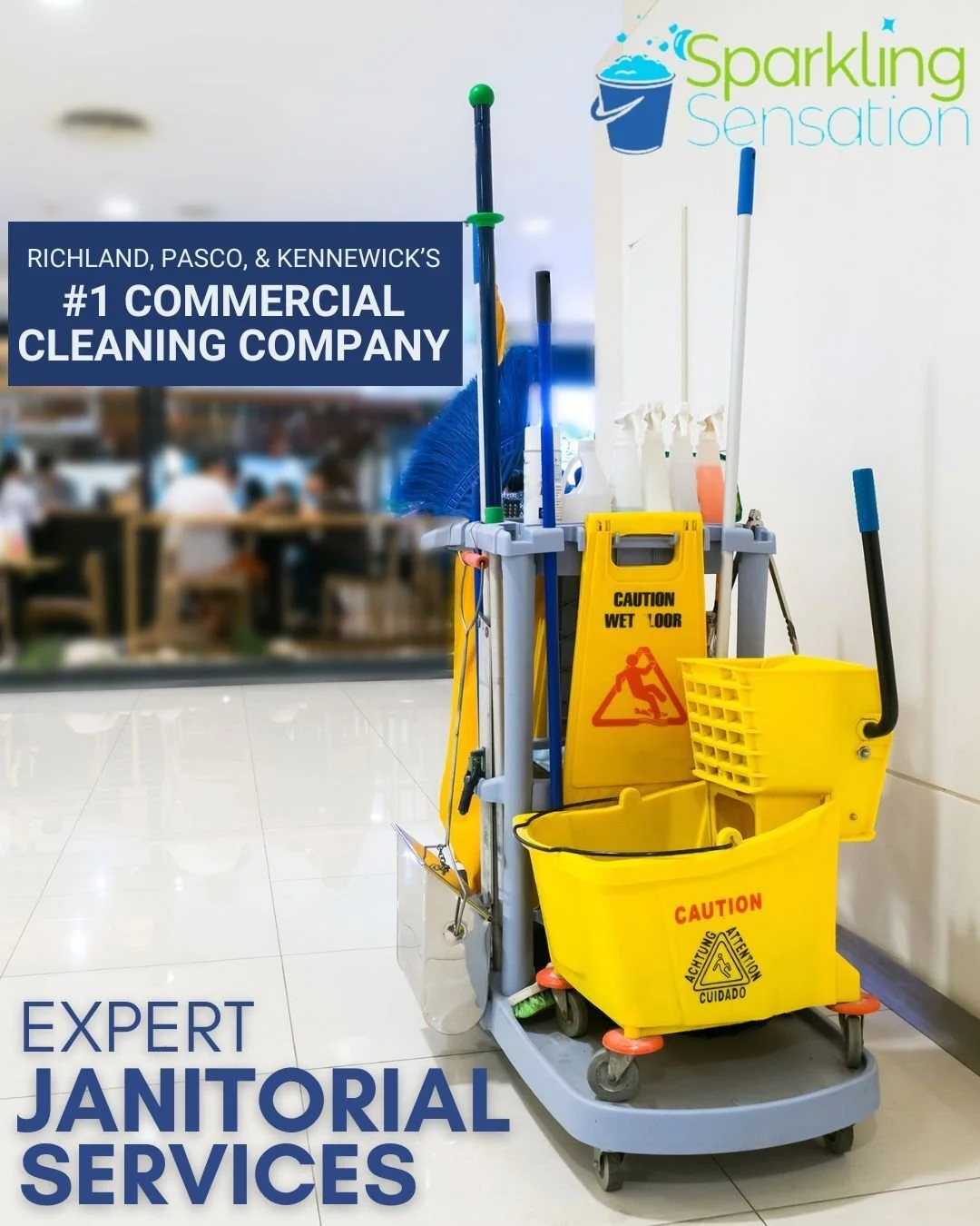 Sparkling Sensation, Inc. is the #1 choice for janitorial services in Richland, Pasco &amp; Kennewick! With over 30 years of local expertise, we can get any facility clean and sparkling. 
Click the link in our bio for more information and give us a c