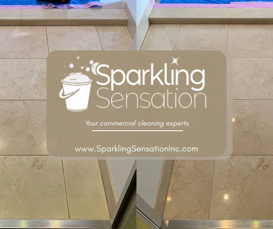 Clean floors make a lasting first impression. Our commercial floor cleaning services remove built-up dirt, scuffs, and grime&mdash;keeping your workplace looking professional, safe, and welcoming every day!
(509) 438-0603 | www.SparklingSensationInc.