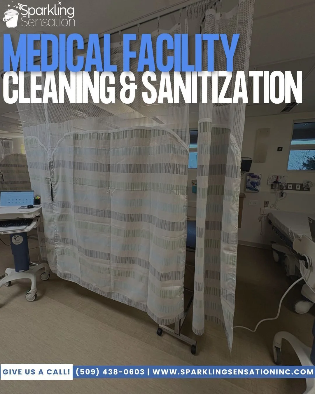 Our commercial team is here to create a safer, healthier environment for your team and your patients. We've been cleaning the Tri Cities for over 30 years- give us a call so we can take cleaning off your checklist!
(509) 438-0603 | www.SparklingSensa
