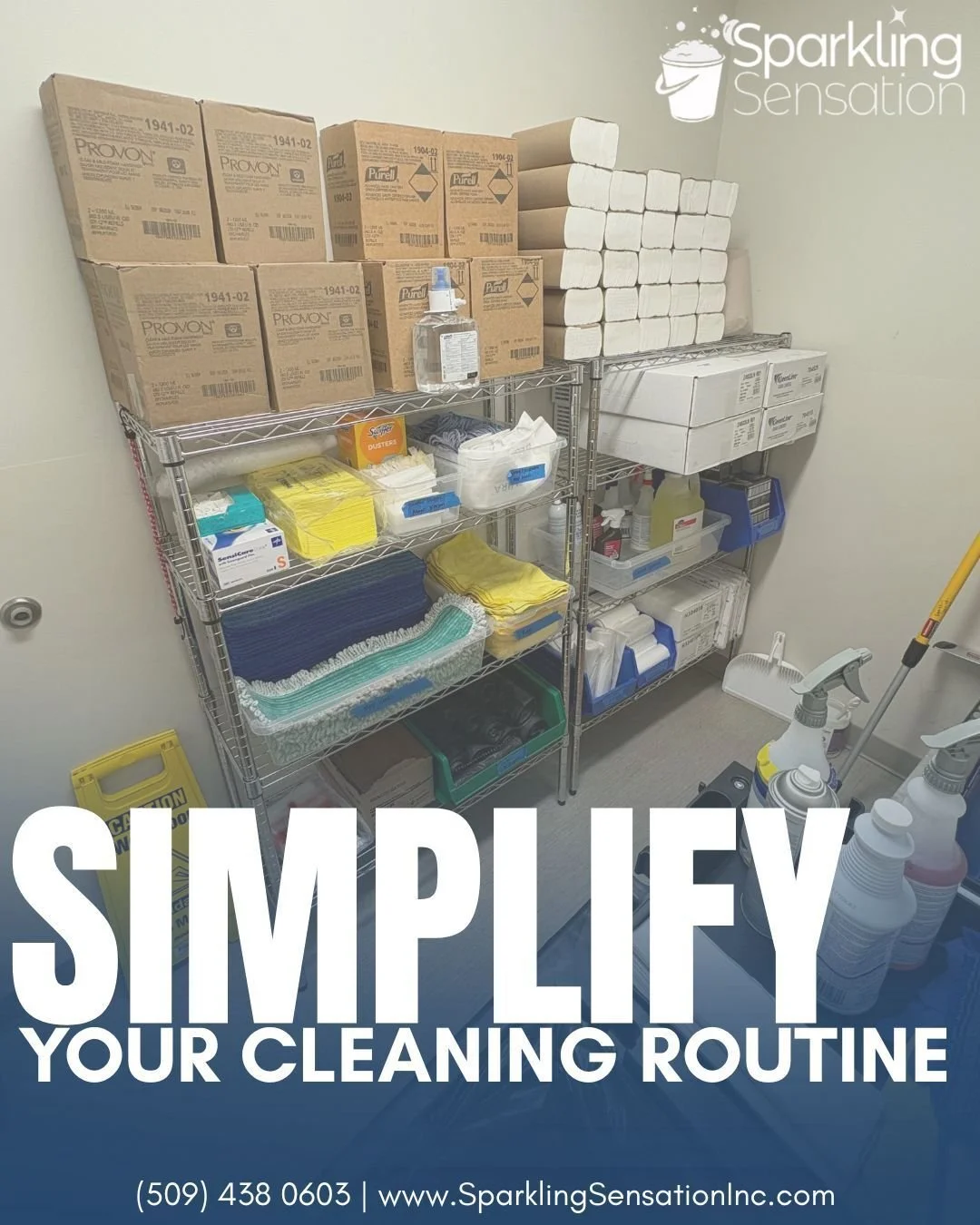 Sparkling Sensation, Inc.'s janitorial services include:
✔️ Routine cleaning
✔️ Restocking supplies
✔️ Trash removal
✔️ Floor care 
And more!

Our team can simplify your office cleaning routine and help keep things running smoothly 👍 
www.SparklingS