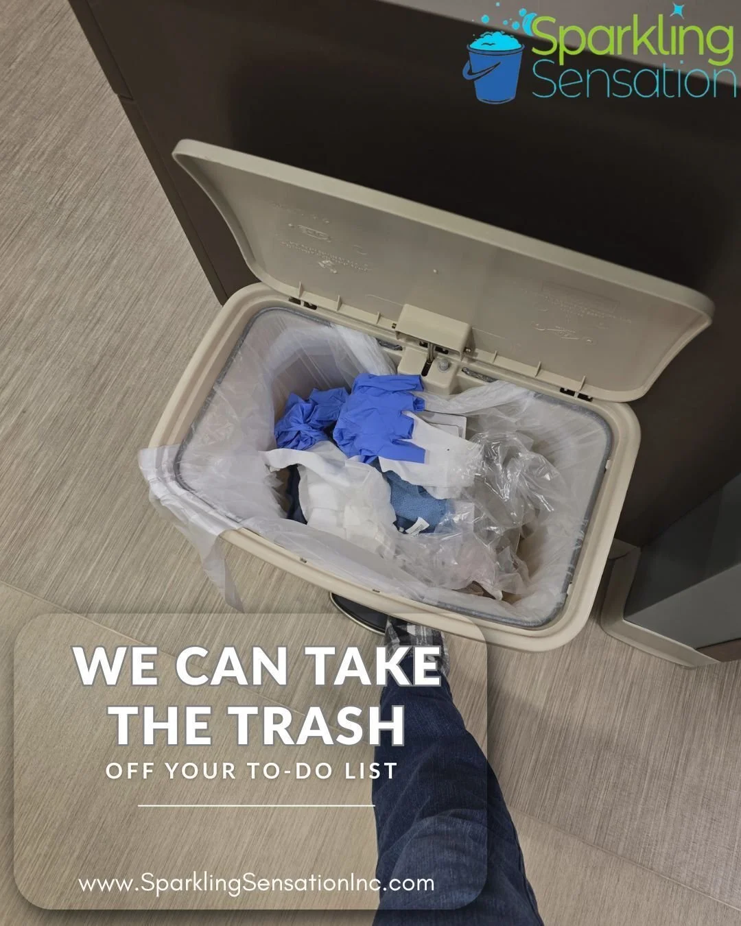 Dust, fingerprints, trash... it all adds up fast. When cleaning gets pushed aside, your clients notice! That's where Sparkling Sensation, Inc. comes in 🌟

Let us take cleaning off your to-do list.

www.SparklingSensationInc.com