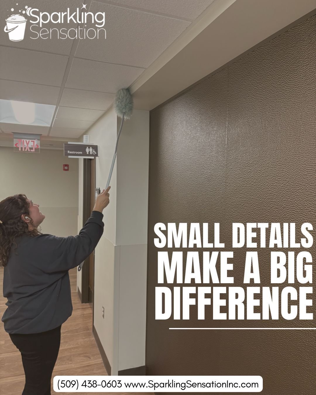 Even the cleanest-looking offices can hide some overlooked spots 👀
Our team keeps an eye out for the most commonly missed areas:

Doorhandles ✔
Light switches ✔
Walls &amp; ledges ✔
Breakroom appliances ✔
And everything in between!

www.SparklingSen