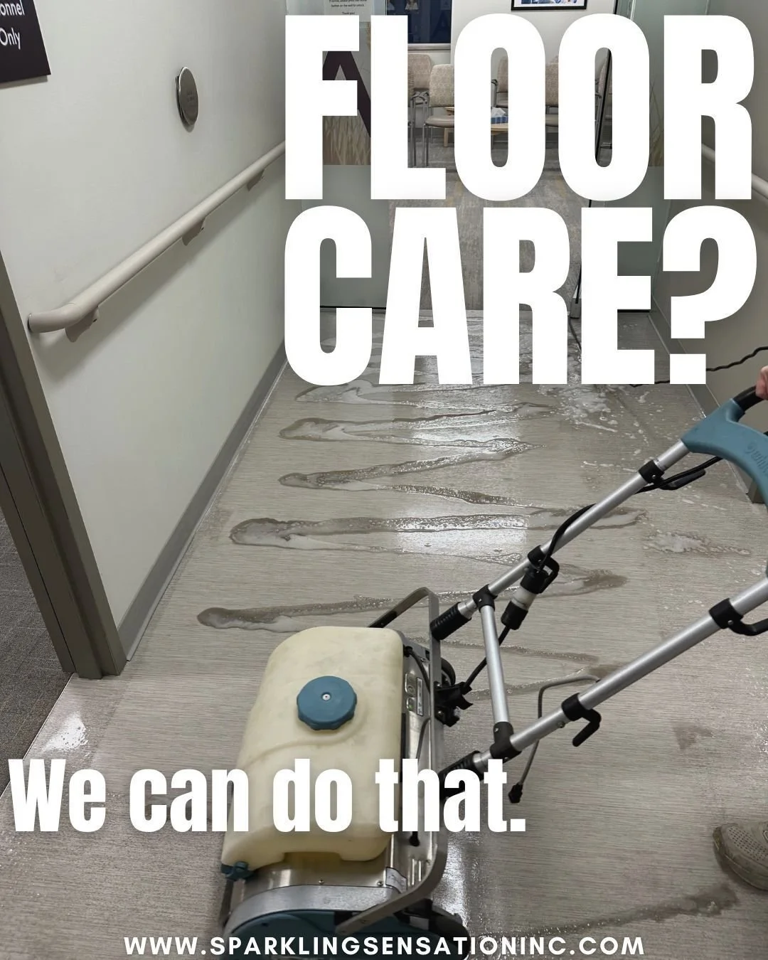 Spills happen. Sticky floors don't have to. 
Sparkling Sensation, Inc. is the Tri Cities' answer to clean spaces- give us a call for floor cleaning today! (509) 438-0603