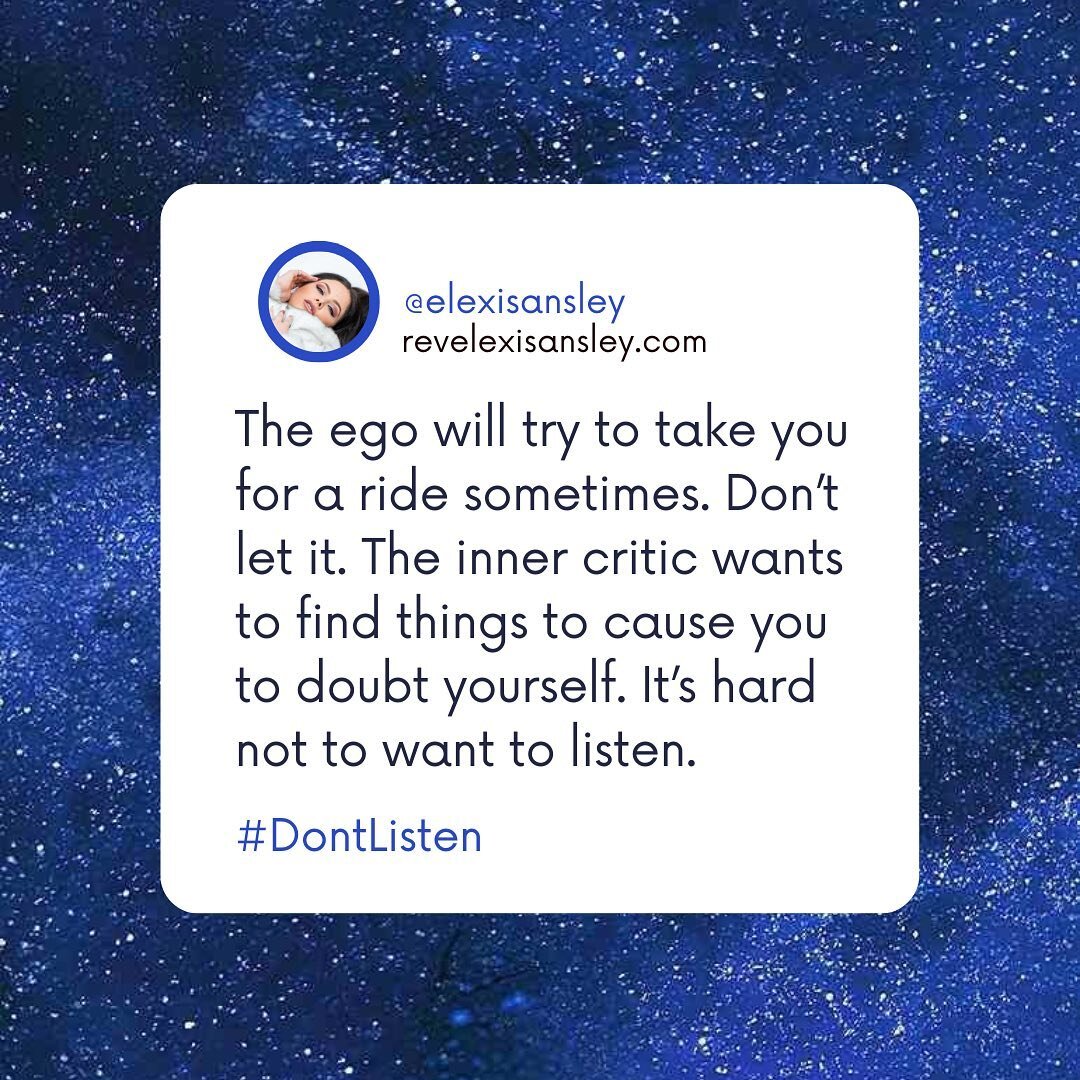 The ego&rsquo;s not always right 😇