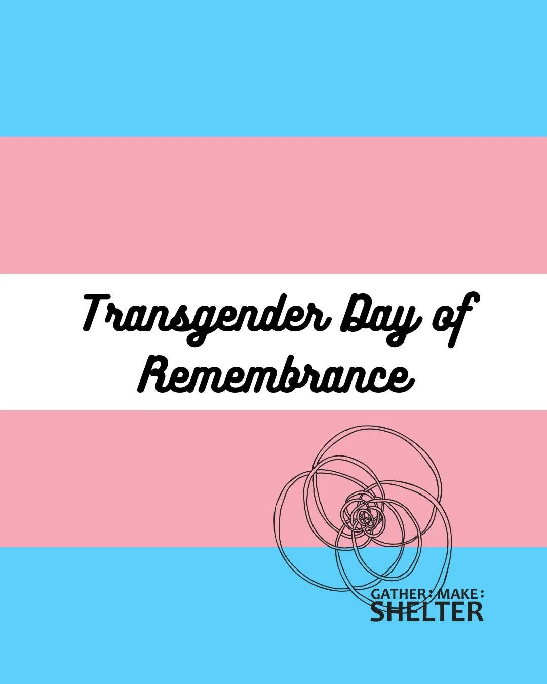 Today, we honor the transgender lives lost to violence this year. Each life held dreams, creativity, and a place in our shared community. We remember them with care and with a deep commitment to building spaces where everyone is safe, seen, and celeb