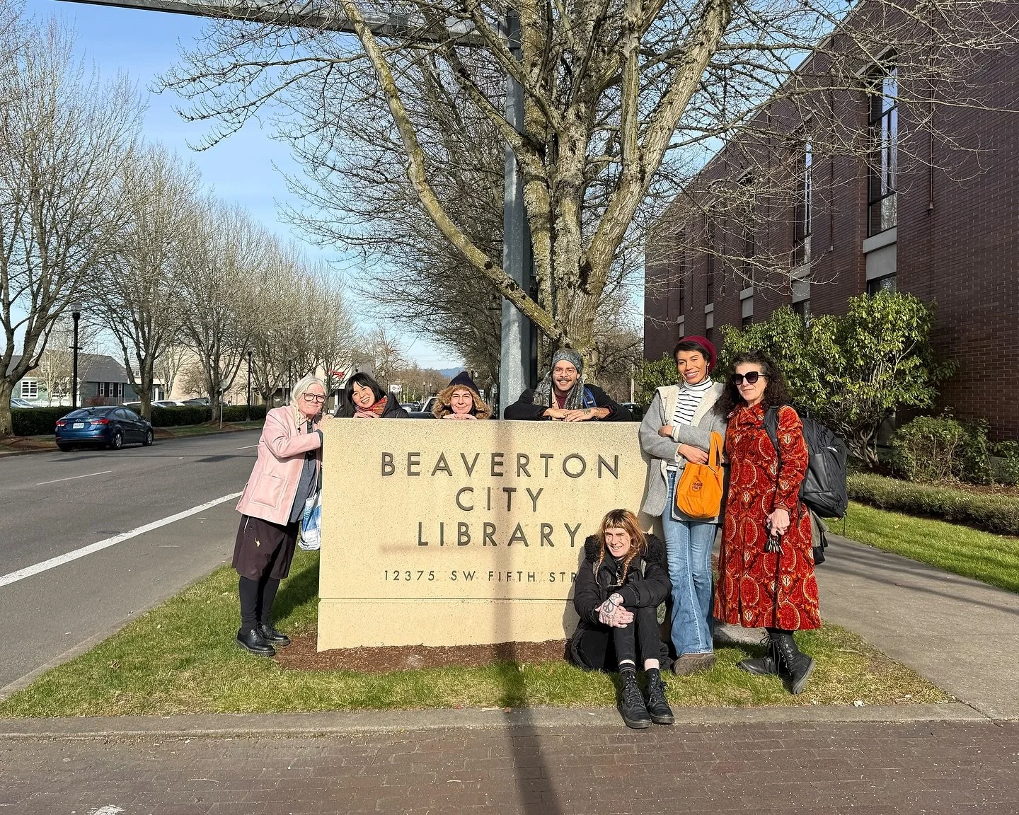 📚 Thank you to the @beavertonlib for hosting us on January 25th for an Artist Talk! GMS Artists Aileen McPherson, Faera J. Valore, Gloria Rodriguez and Violet Fae Rabbit shared their work and their stories about the power of creating art amidst thei