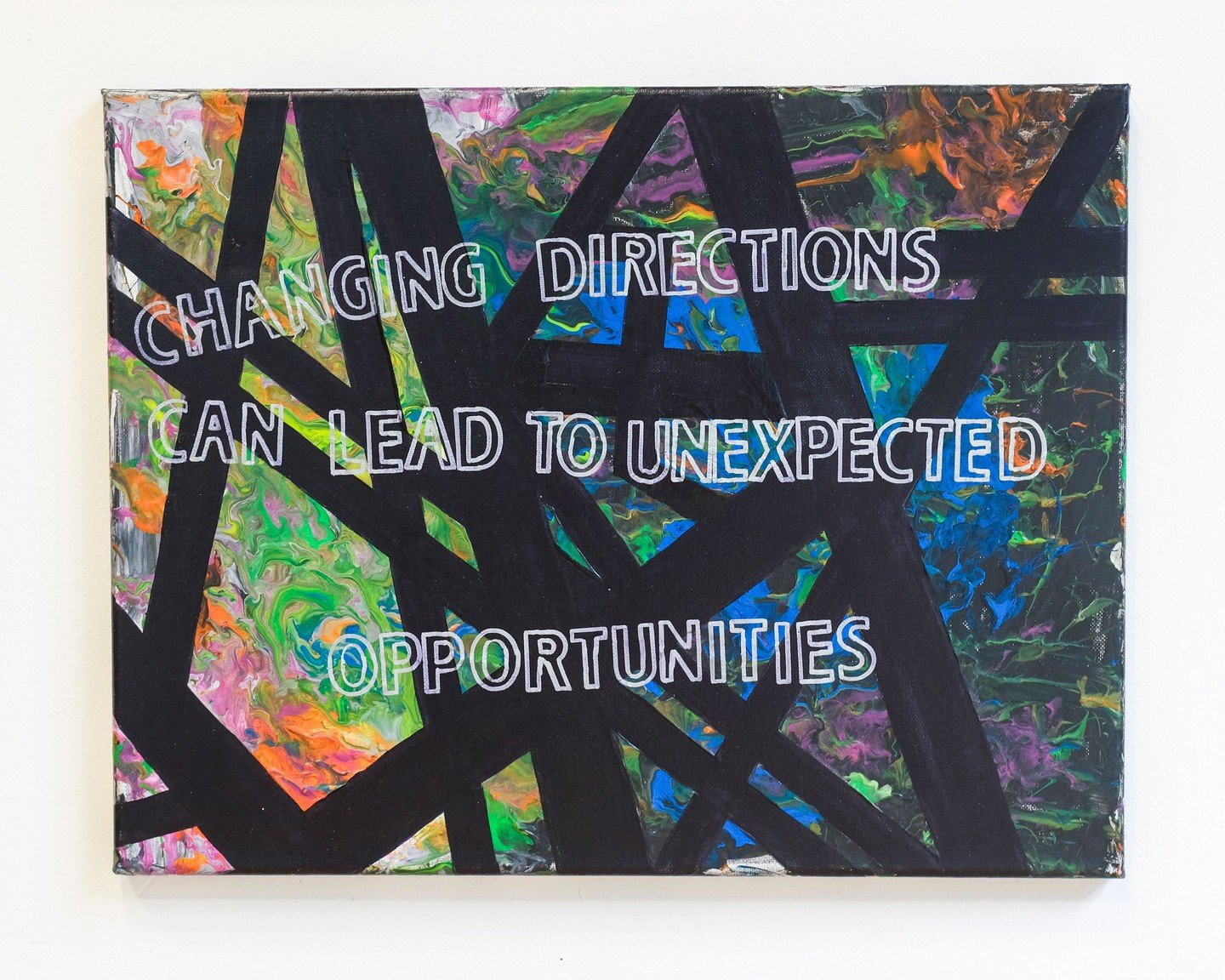 🔄 Wise words from Blue, in a piece for Rainbow Expressions, our current exhibition

👋 Come say hi! We're open Sat &amp; Sun from 12-4pm

🌈 Rainbow Expressions and Reasonable Accommodations are both on view until August 30

📍 1335 NW Kearney St. P