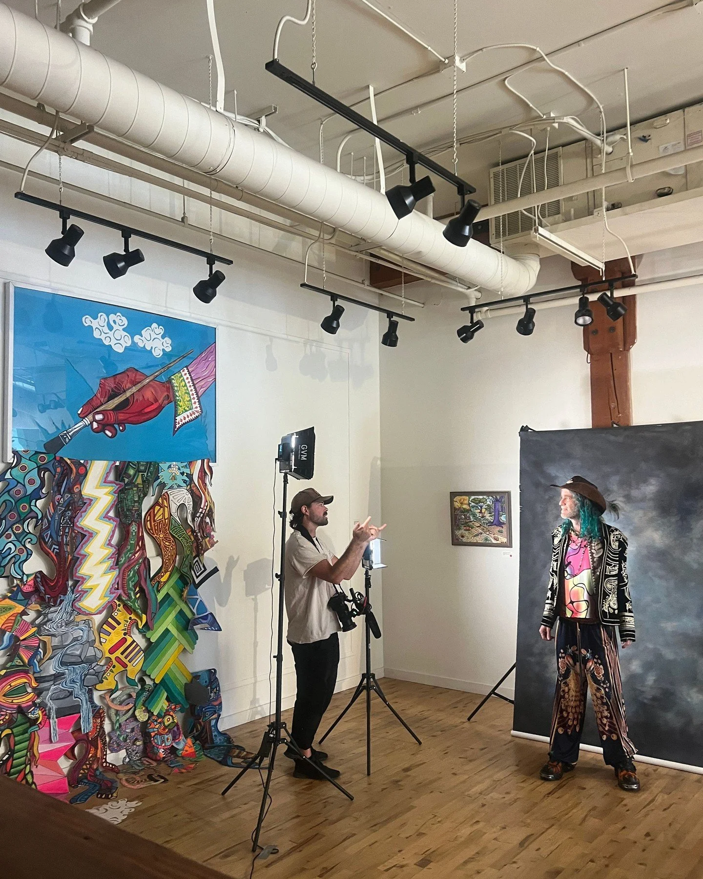 🎬 Behind the scenes of an exciting new short film! Sign up for our newsletter at the link in our bio and stay tuned...👀