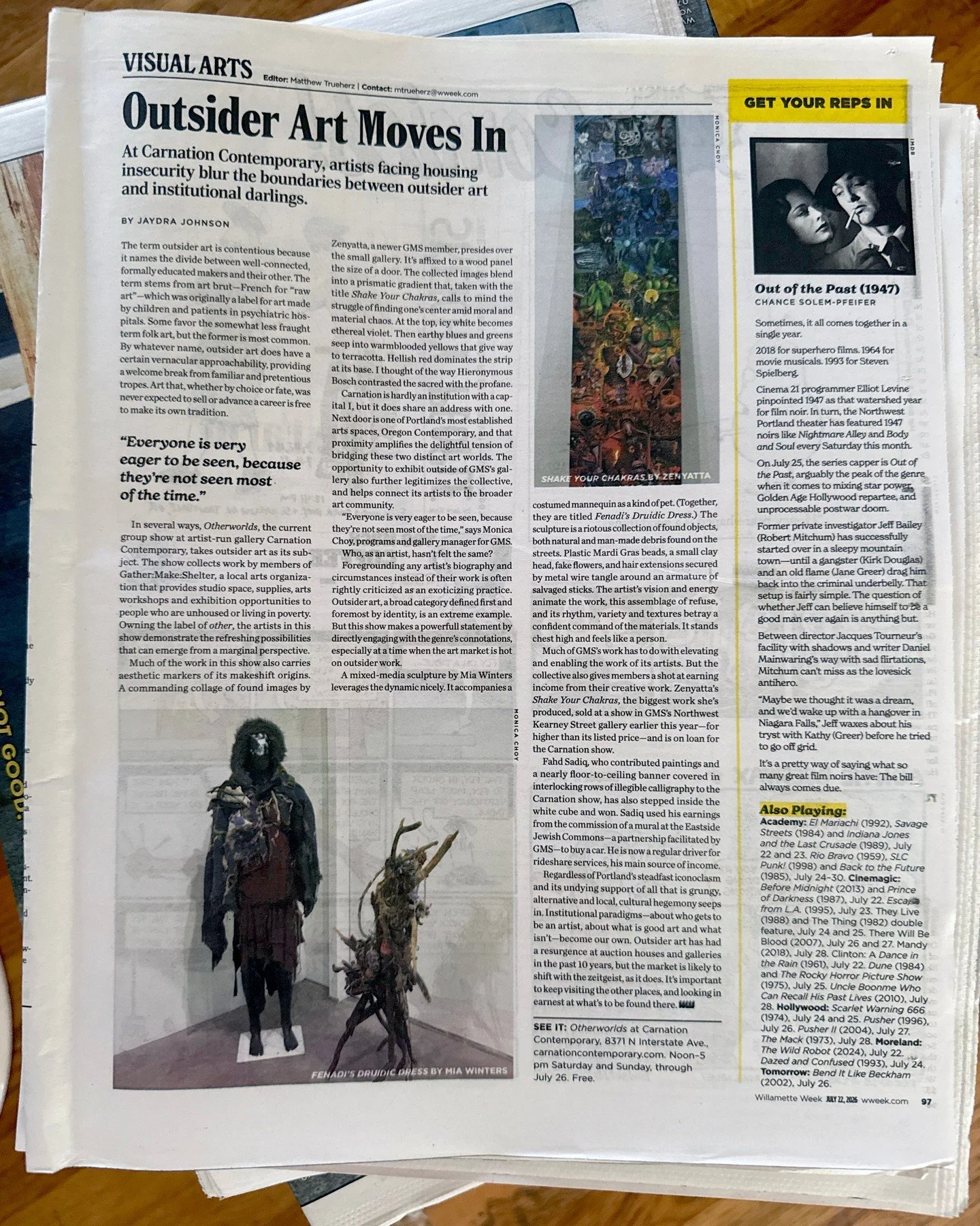 Our exhibition at @CarnationContemporary was featured in @willametteweek! Thank you @jaydranicole for your thoughtful piece on Otherworlds, our group exhibition featuring work by Aileen McPherson @aidesigns2074, Fahd Sadiq @fahdsadiq, Fawn @throw.me.