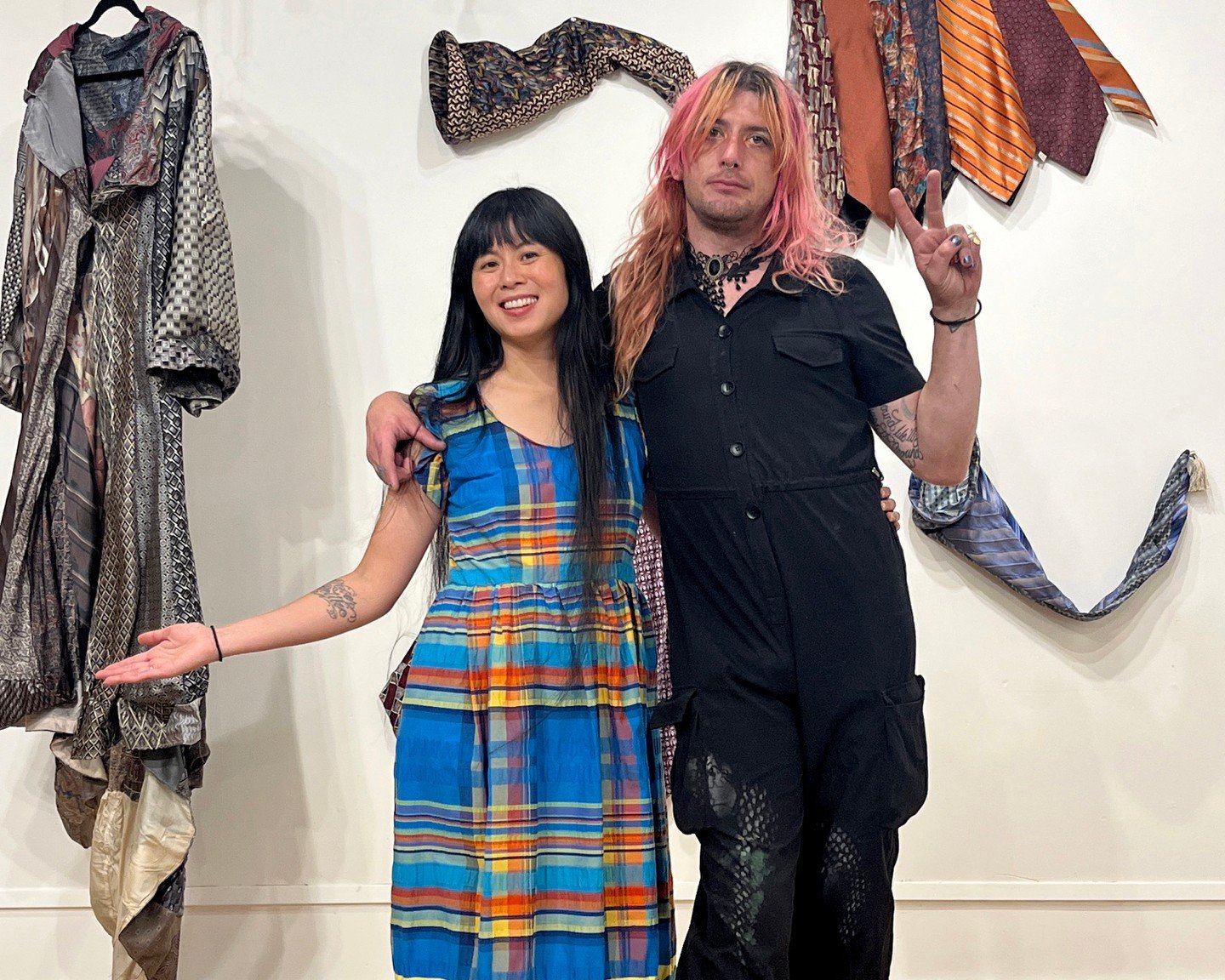 Did you miss last month's opening of LOOSE THREADS &amp; RAW EDGES? Not to worry! We're open for @firstthursdayportland tomorrow October 1, 5:30-7:30 :)

It also just so happens to be the opening of @portlandtextilemonth! We are honored to be include