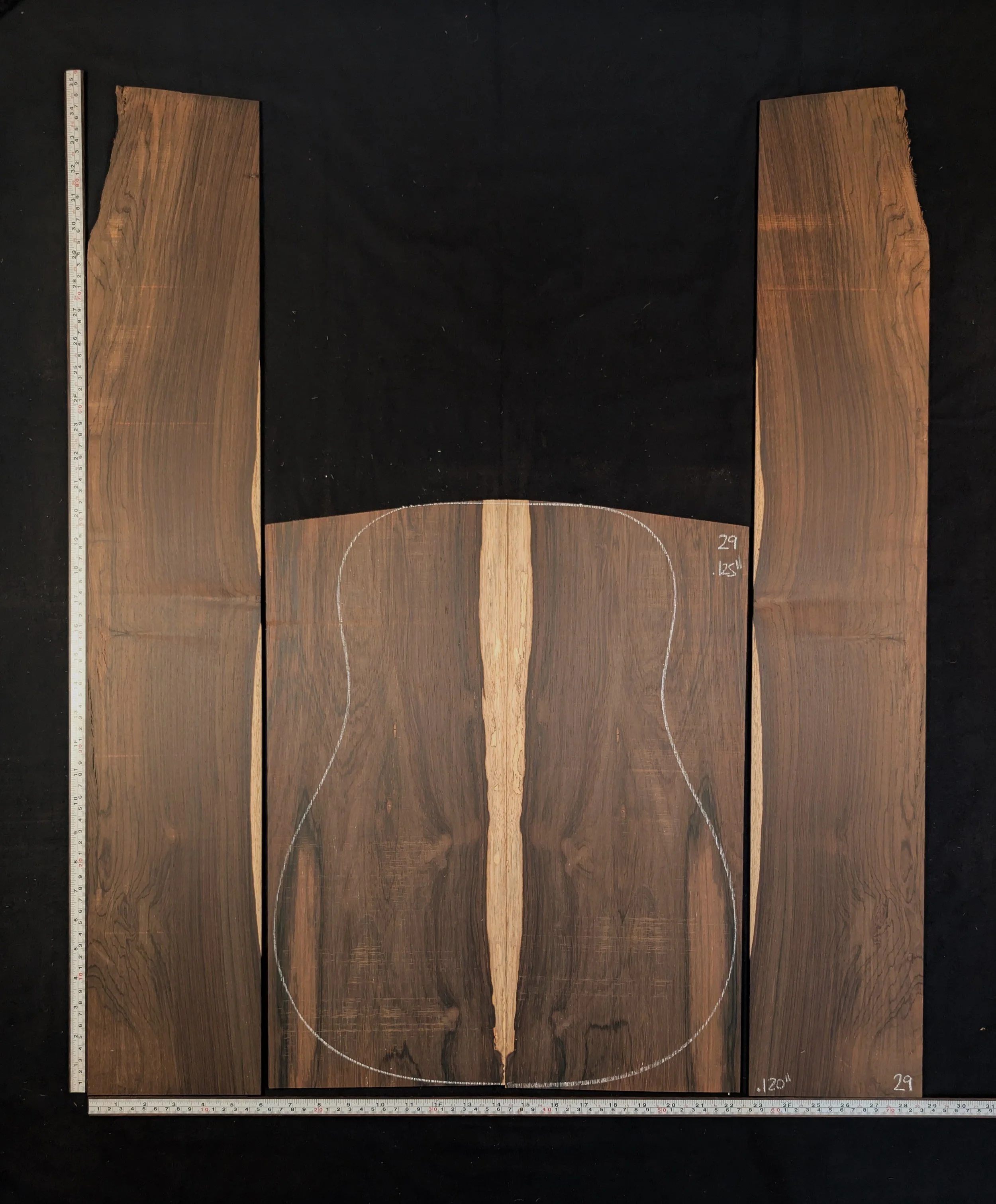 Brazilian Rosewood Guitar back and side set 29