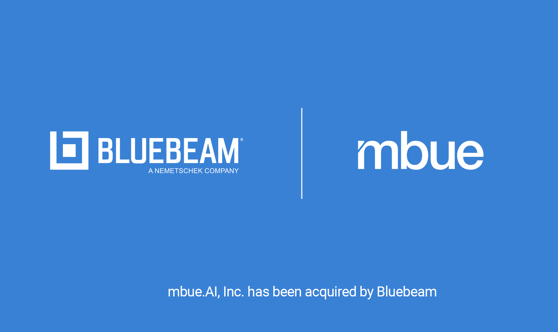 Bluebeam accelerates AI innovation with mbue acquisition