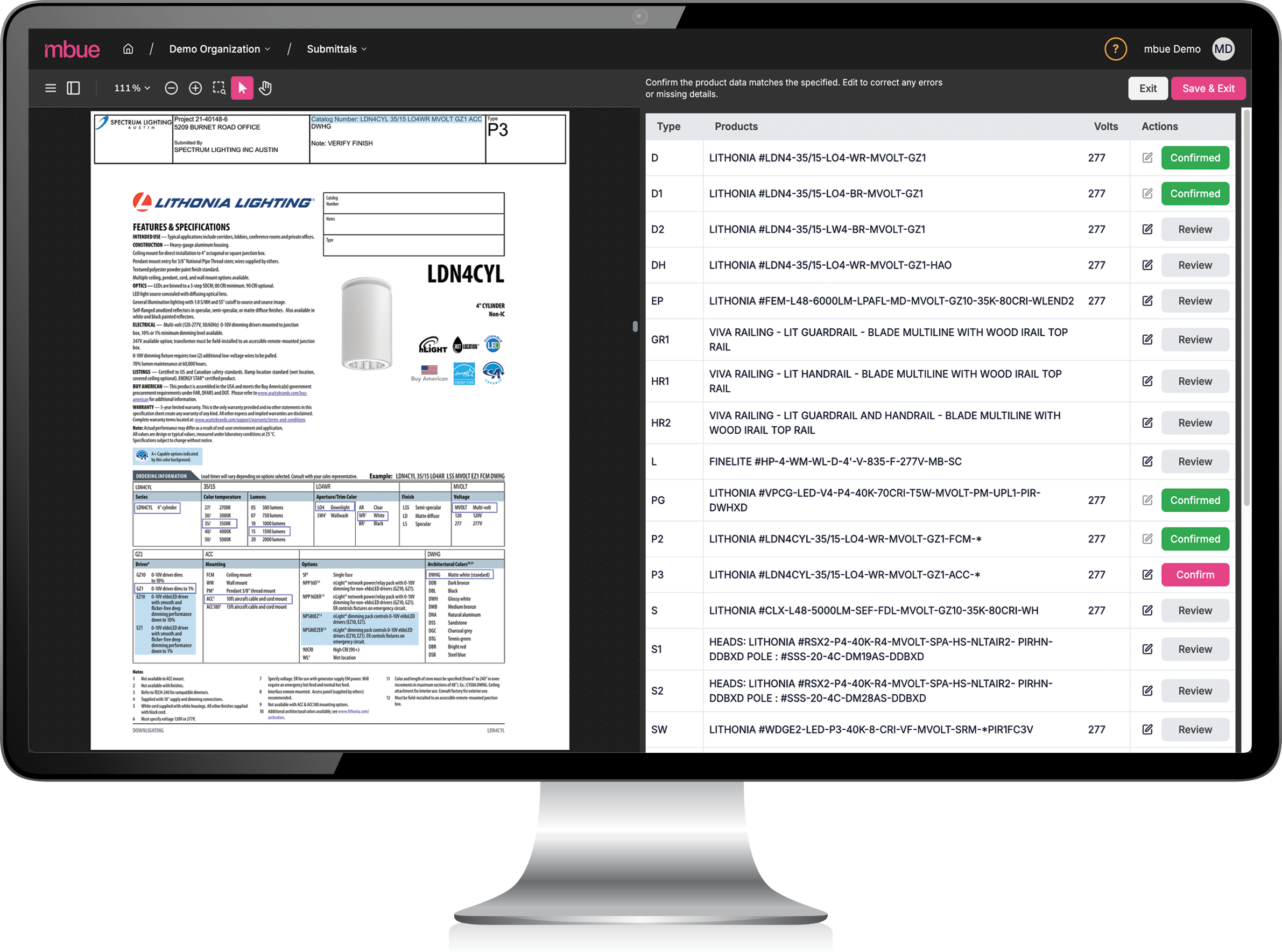 Generate fully compliant electrical product data submittals in minutes ...