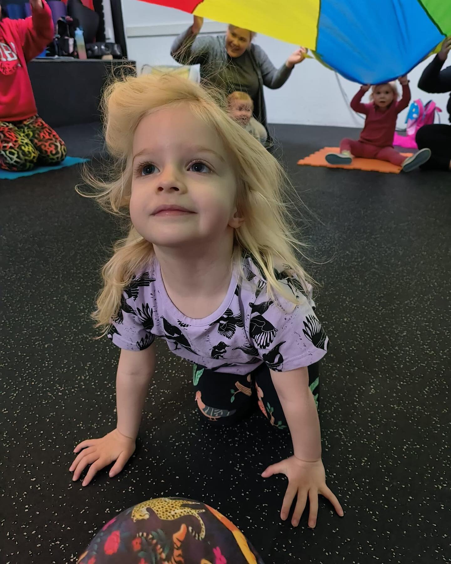 Parachute fun &amp; my pal Evie

Zumbini classes in Atherton