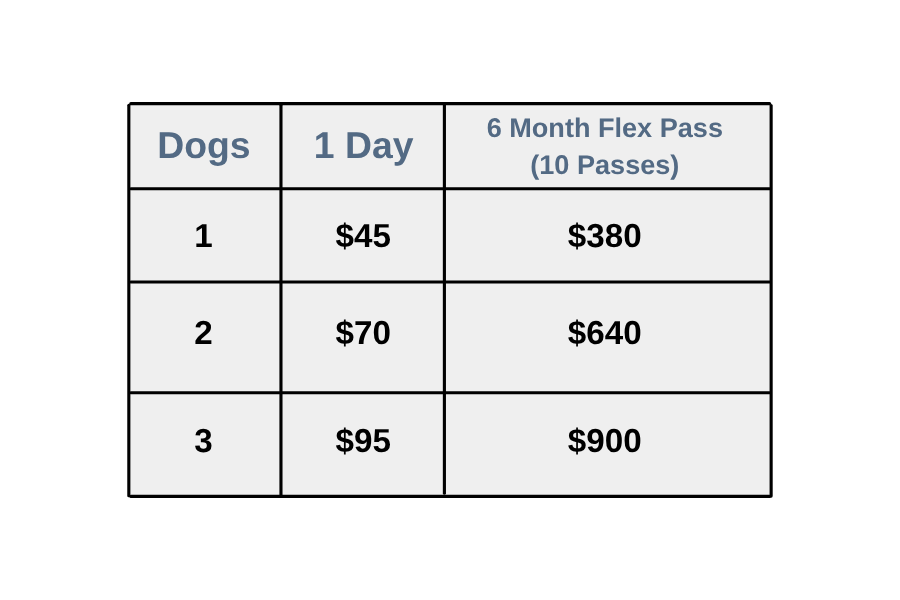 The Dawg House Kennels - Daycare & Boarding Pricing - September 2026