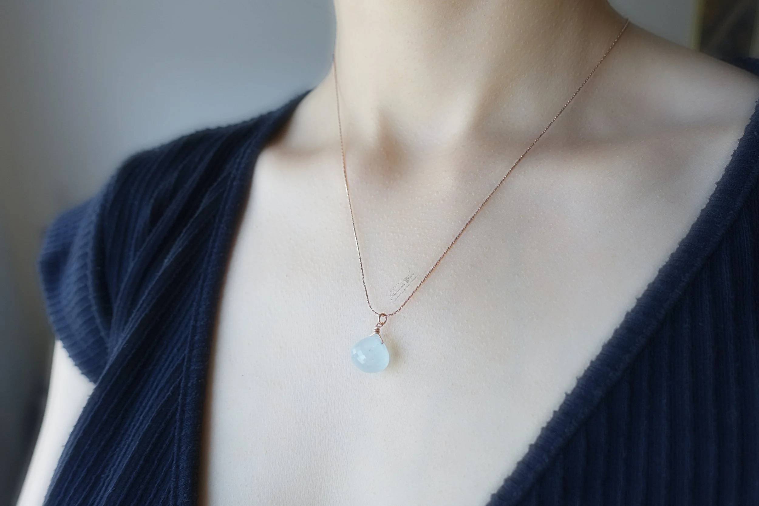 aquamarine rose gold necklace model.jpg