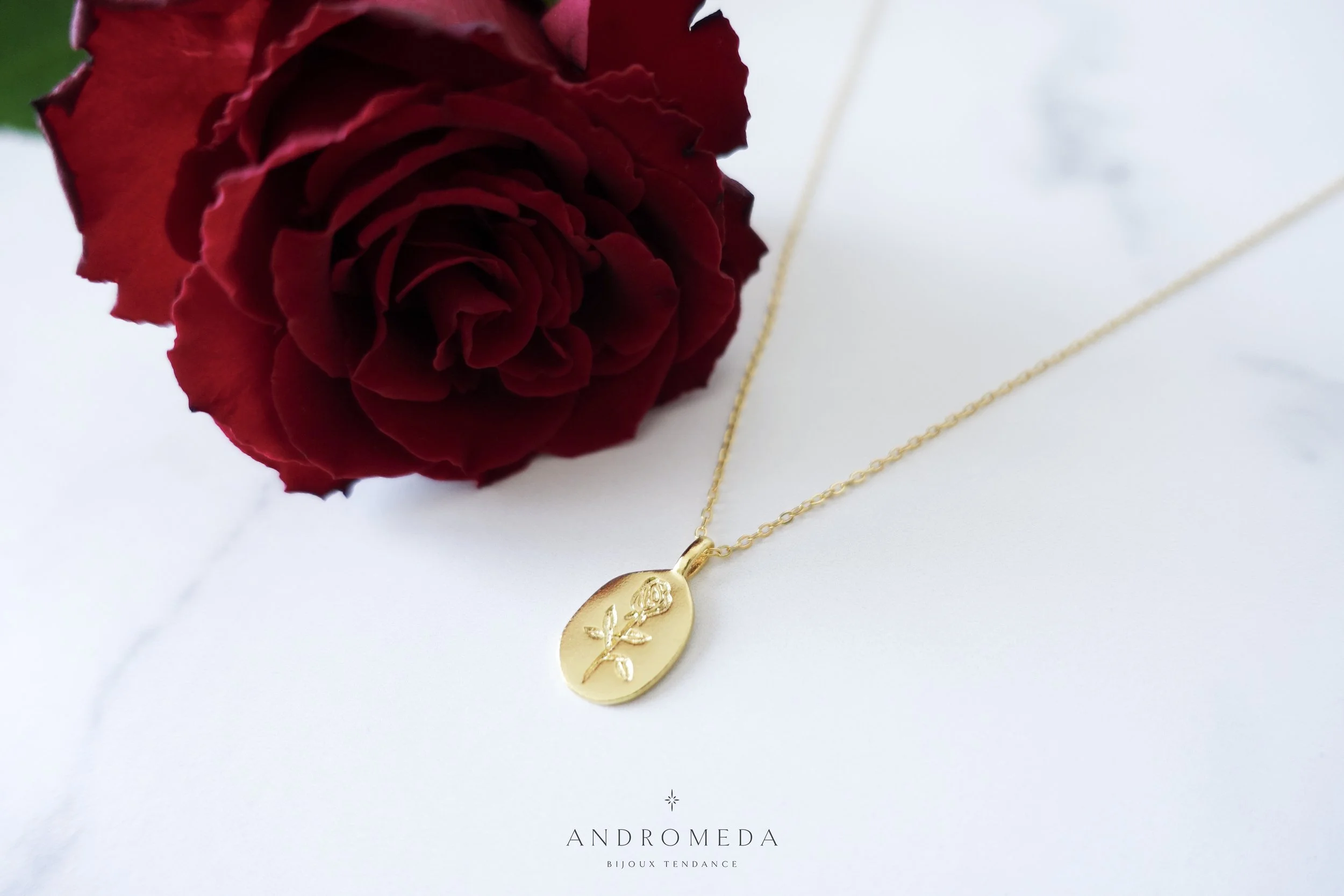 Rosa necklace gold rose AB.jpg