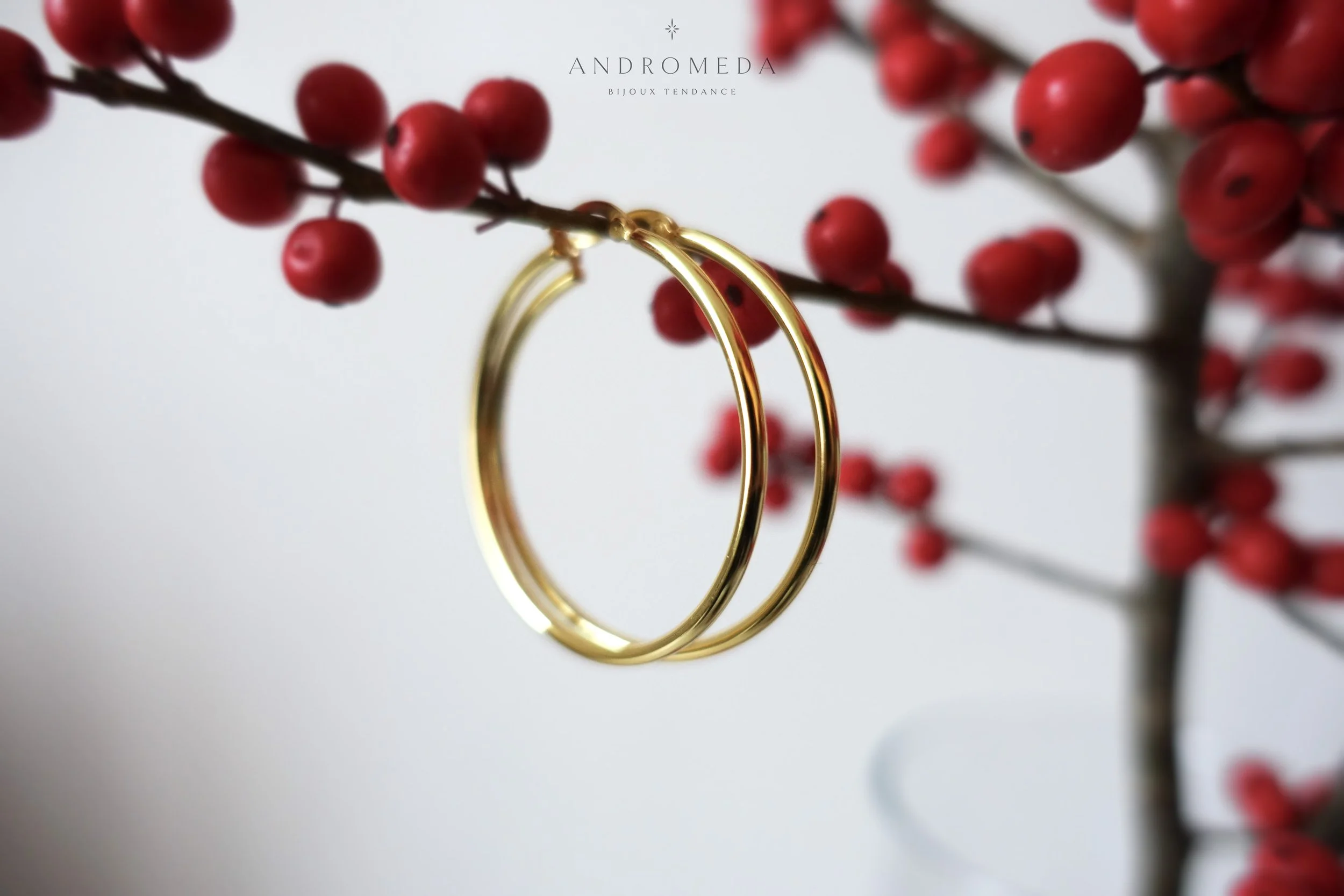 gold maddie hoops holiday red hanging AB.jpg