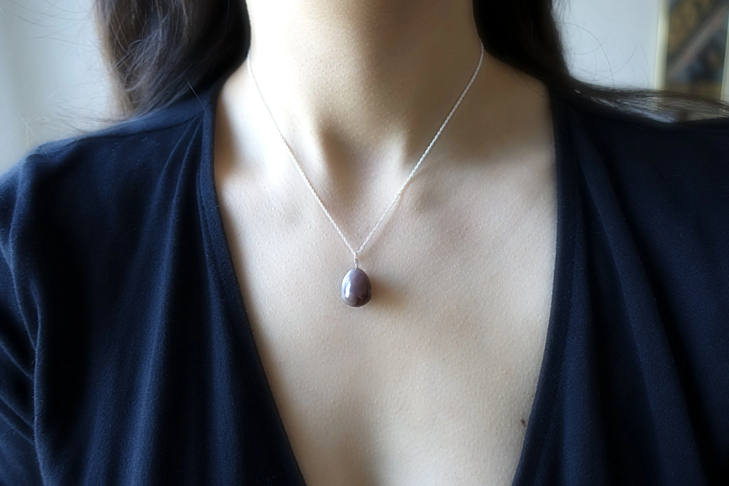 chocolate moonstone necklace model.jpg