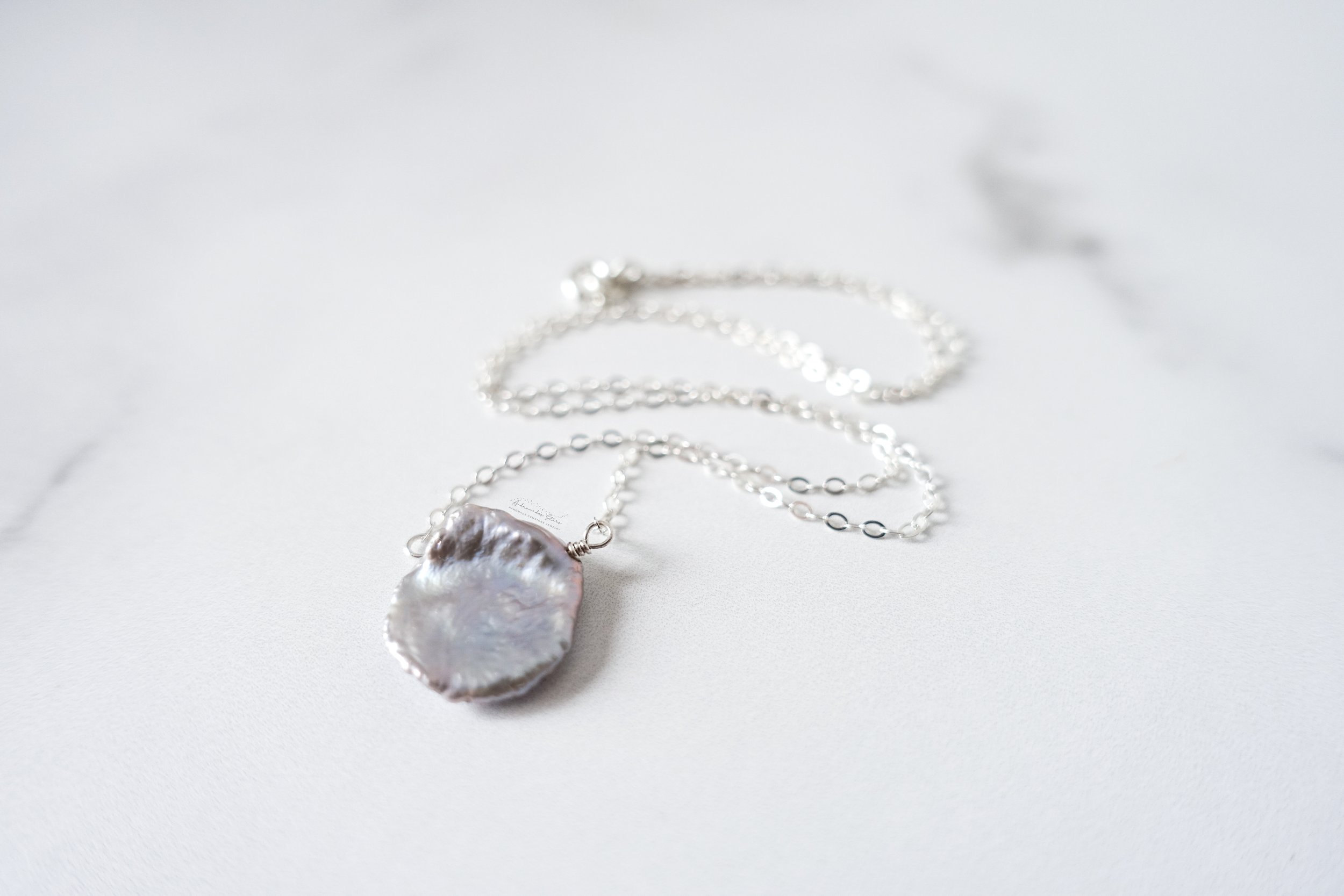 keshi pearl necklace ss chain close.jpg