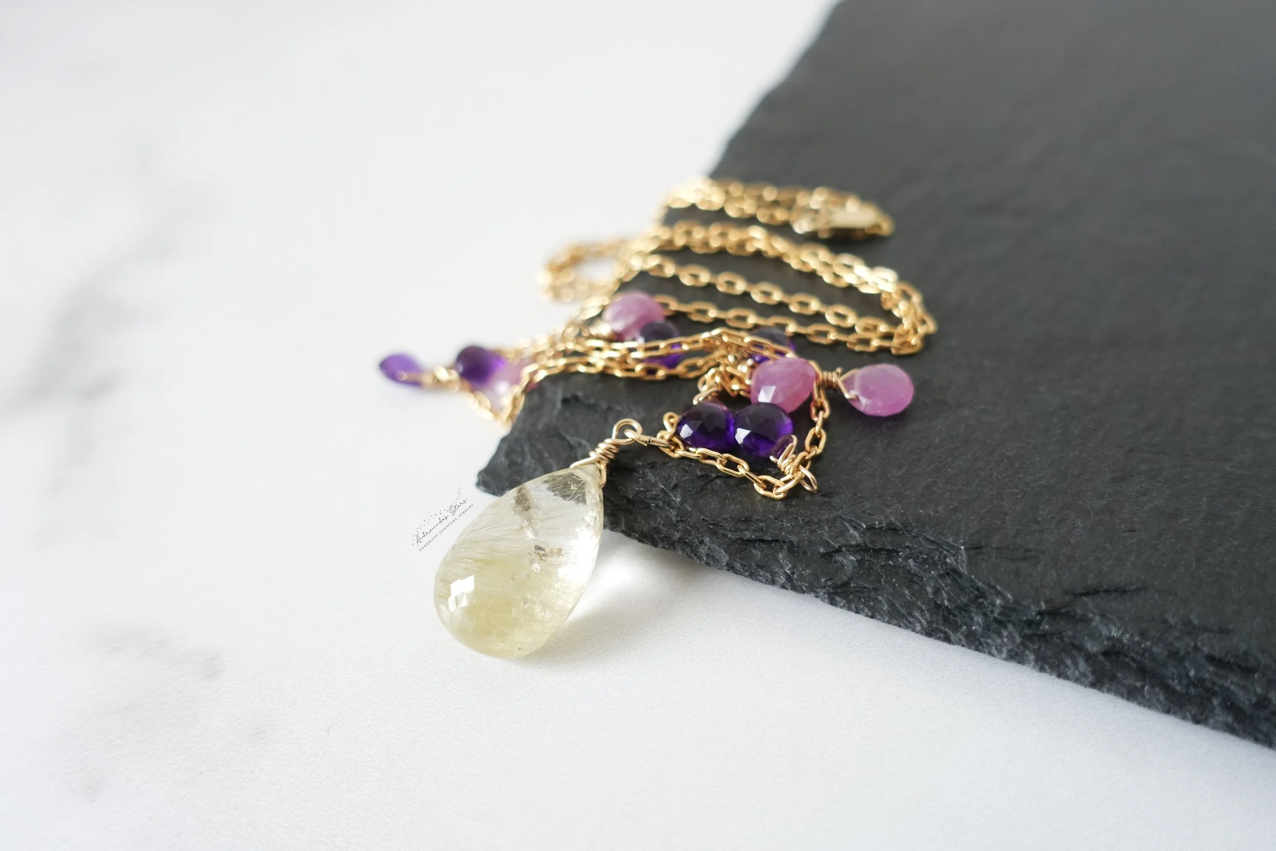 rutilated quartz multi stone necklace slate.jpg