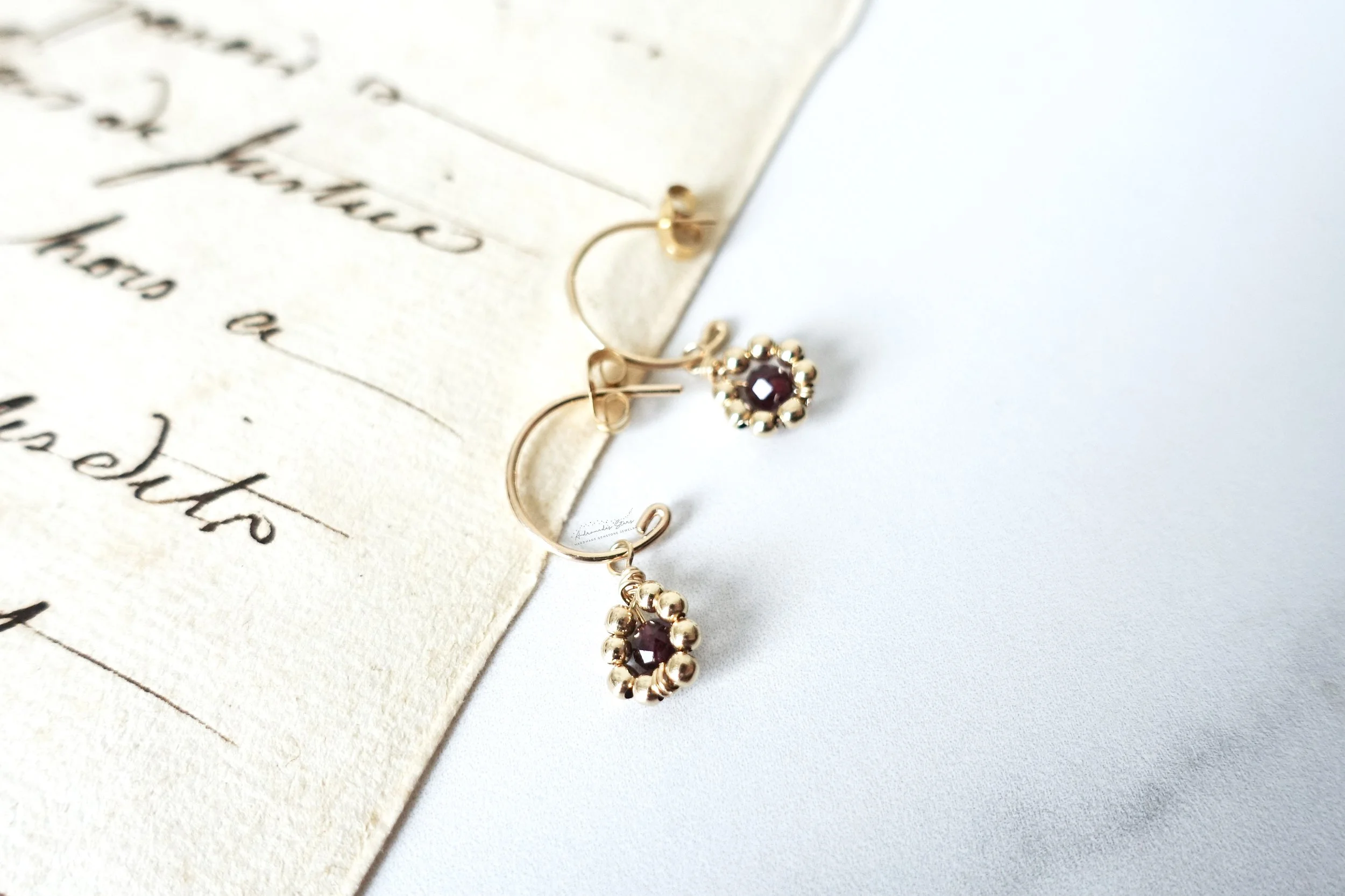 flower power earrings garnet gf script.jpg